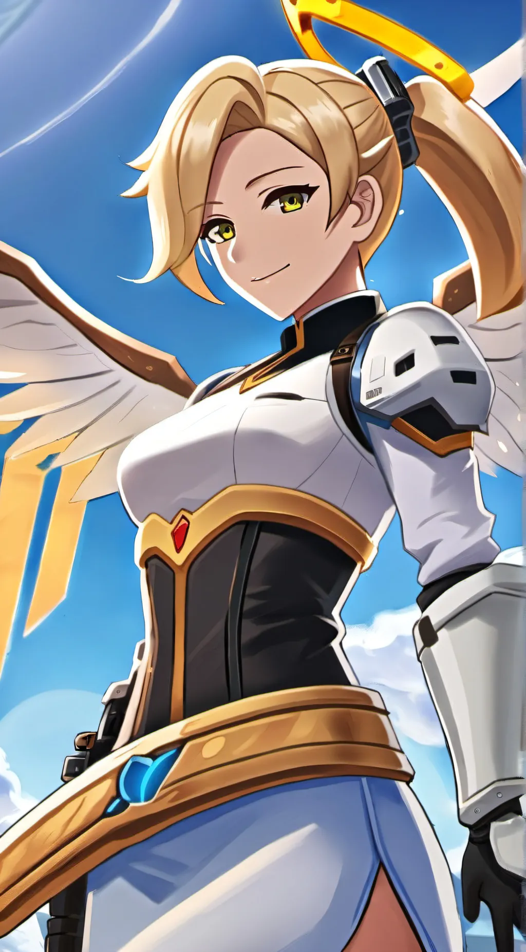ai character: Mercy (overwatch) background