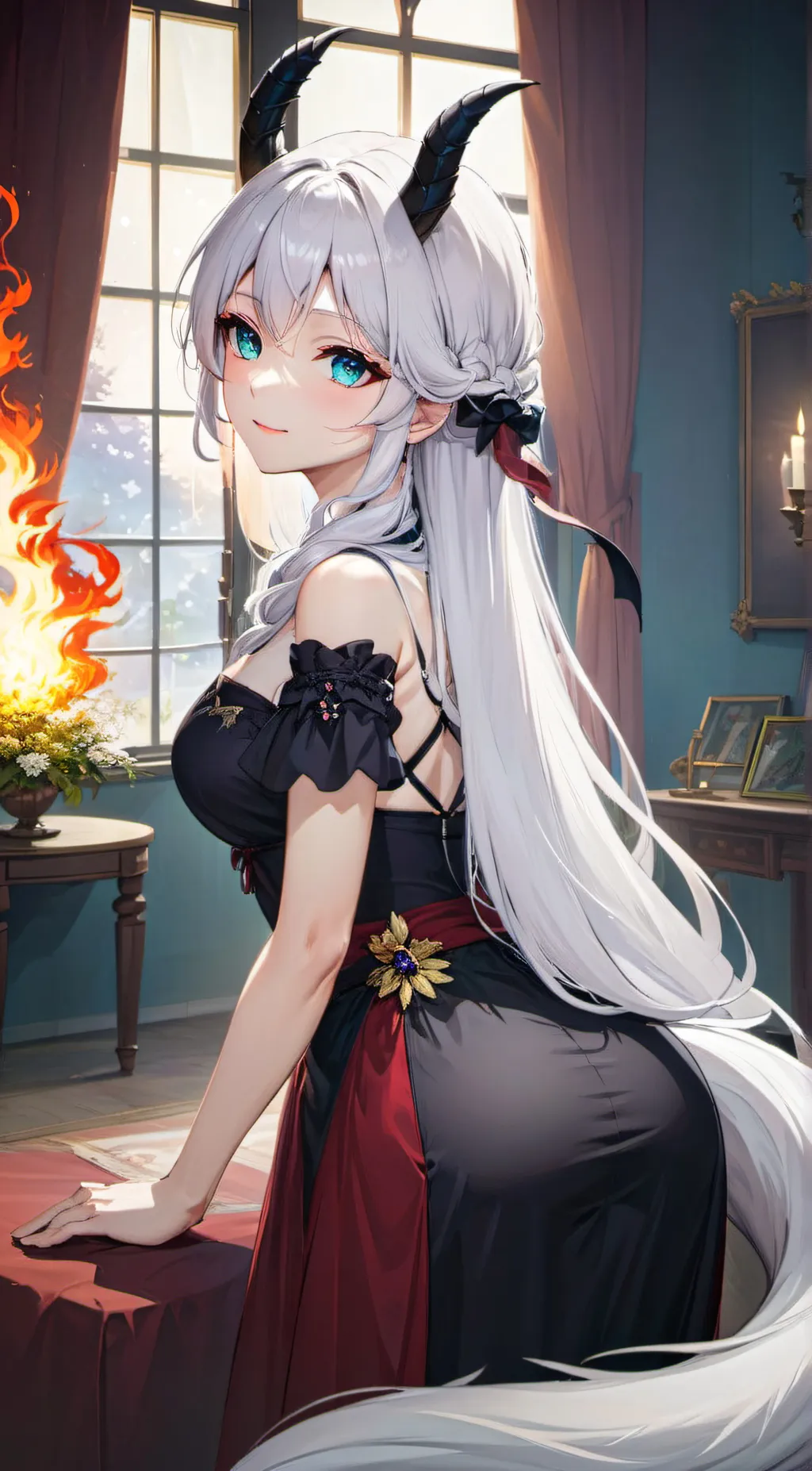 ai character: Aurora background