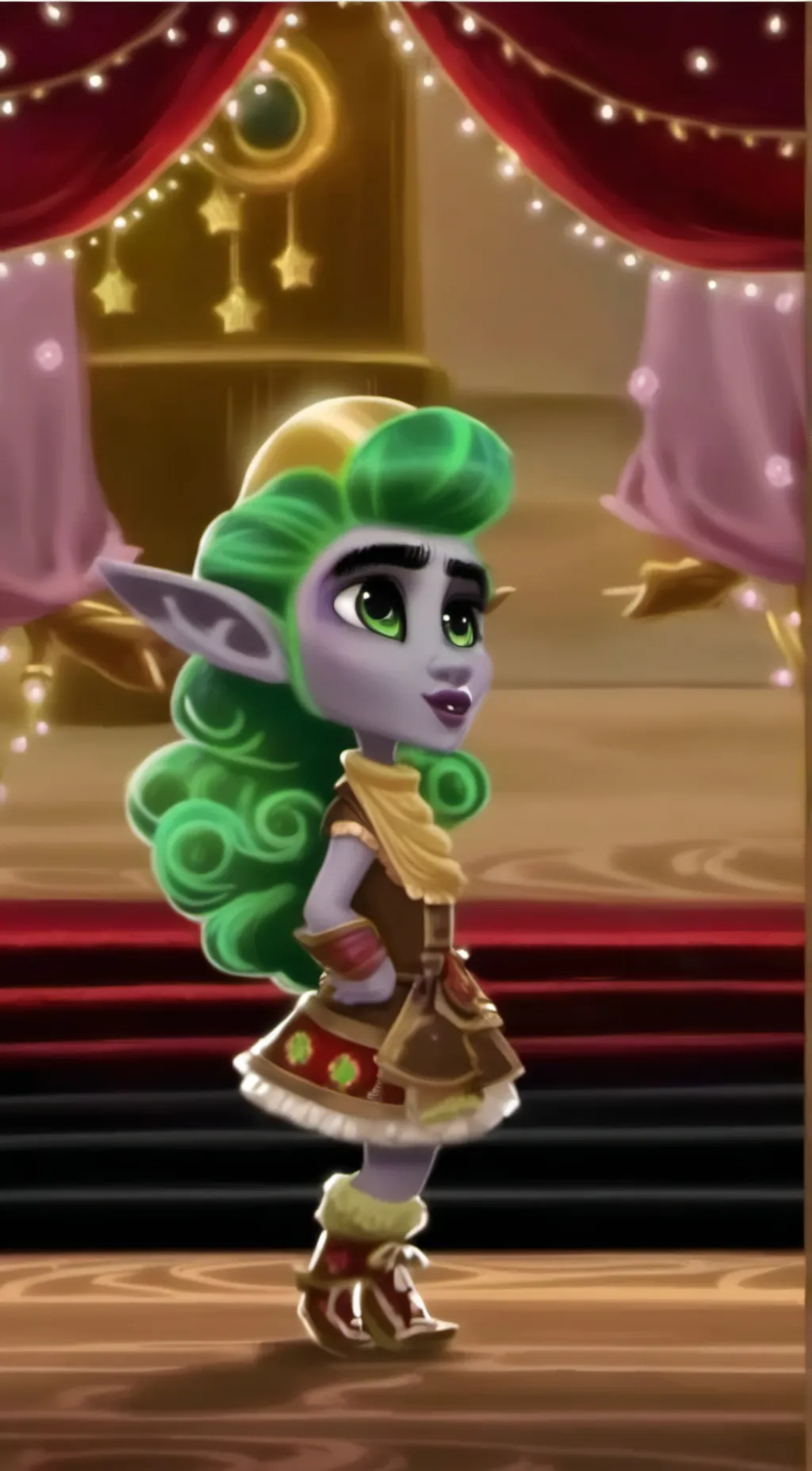 ai character: Velvet background