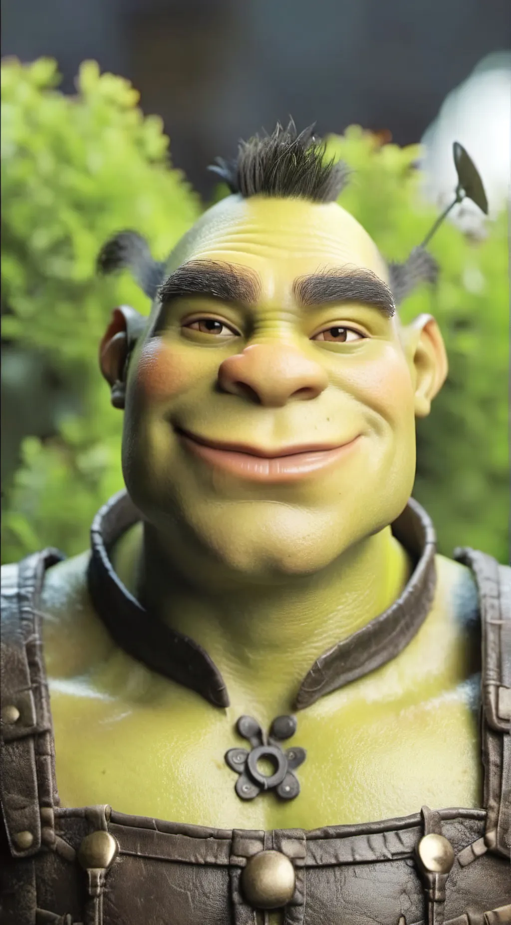 ai character: Shrek  background
