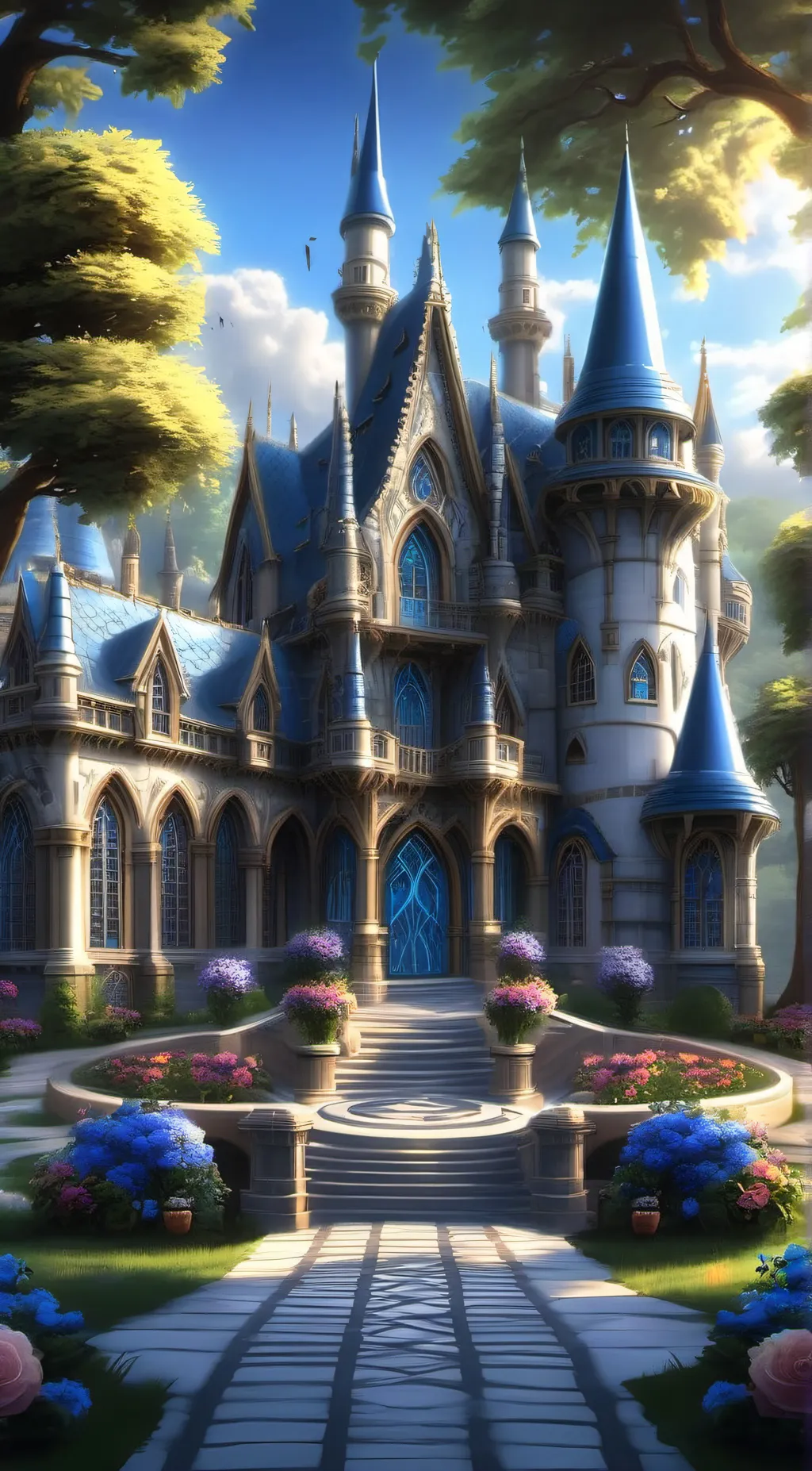 ai character: Fantasy shcool background