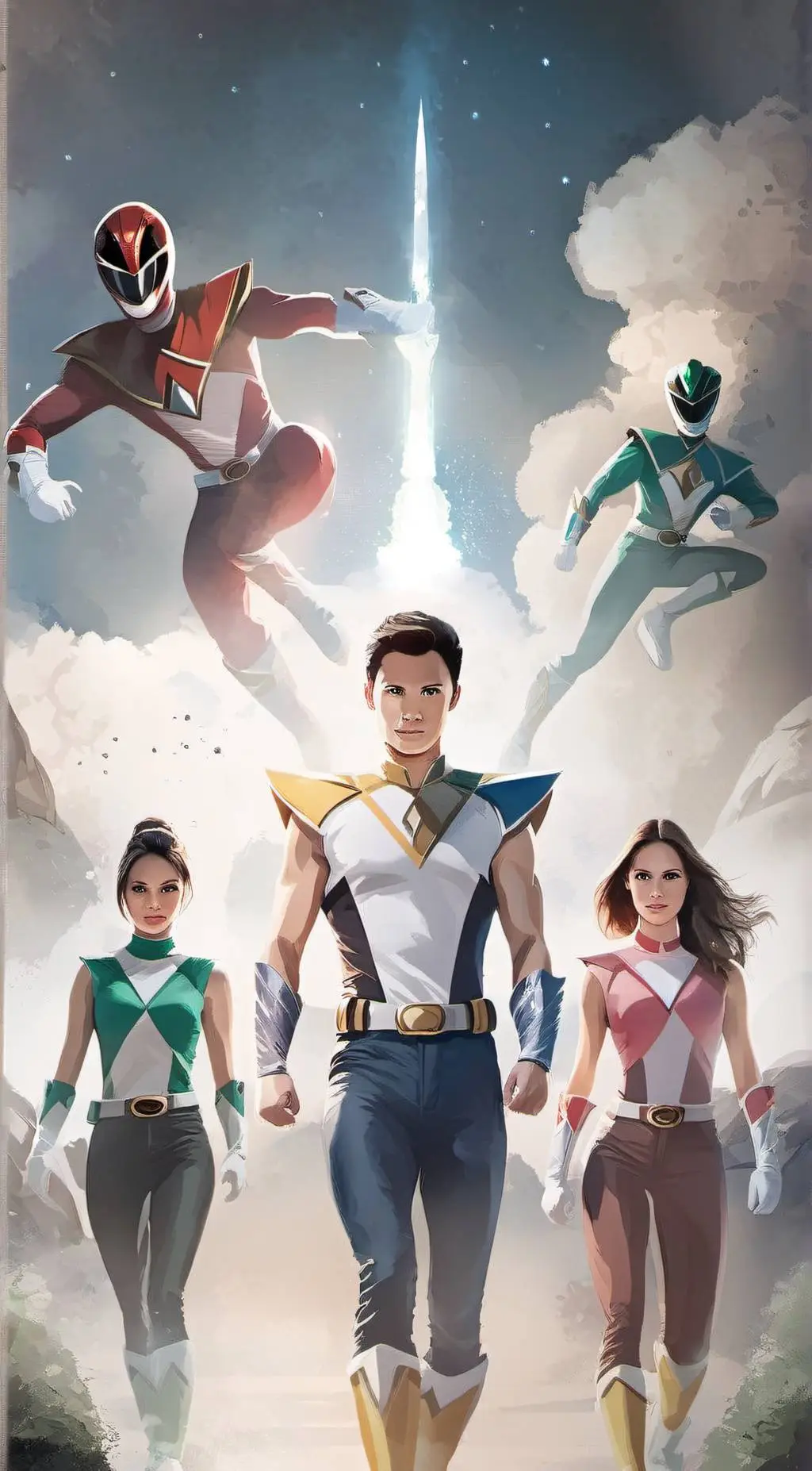 ai character: Power rangers S  background