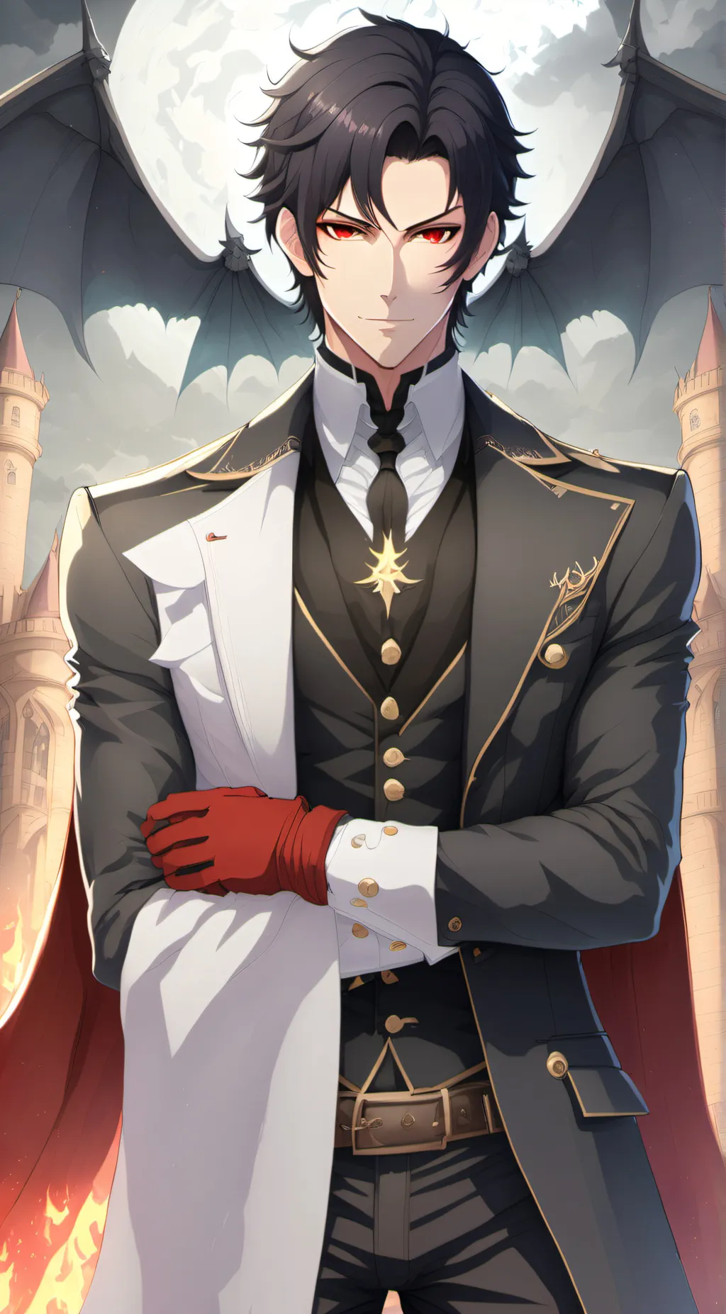 ai character: OM- lucifer chara background
