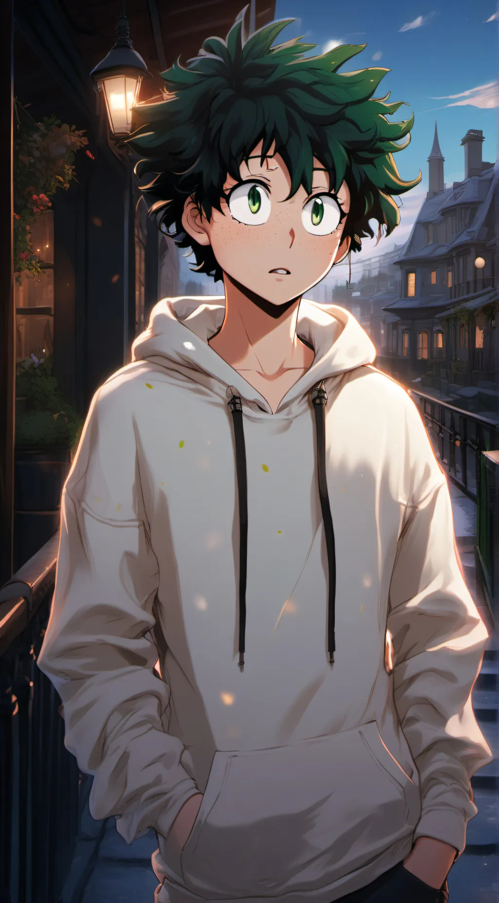 ai character: Izuku midoriya background