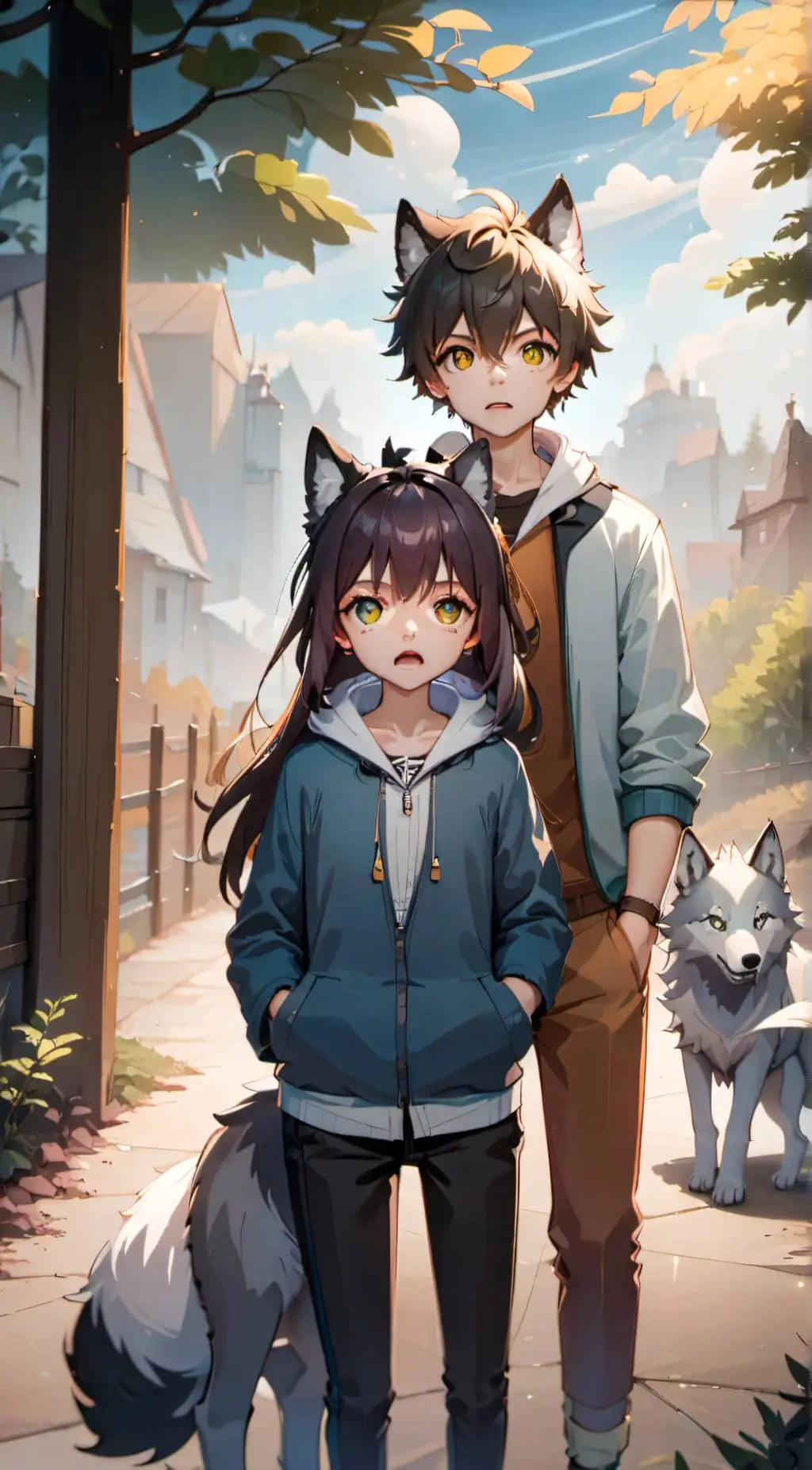 ai character: Luna and Jack background
