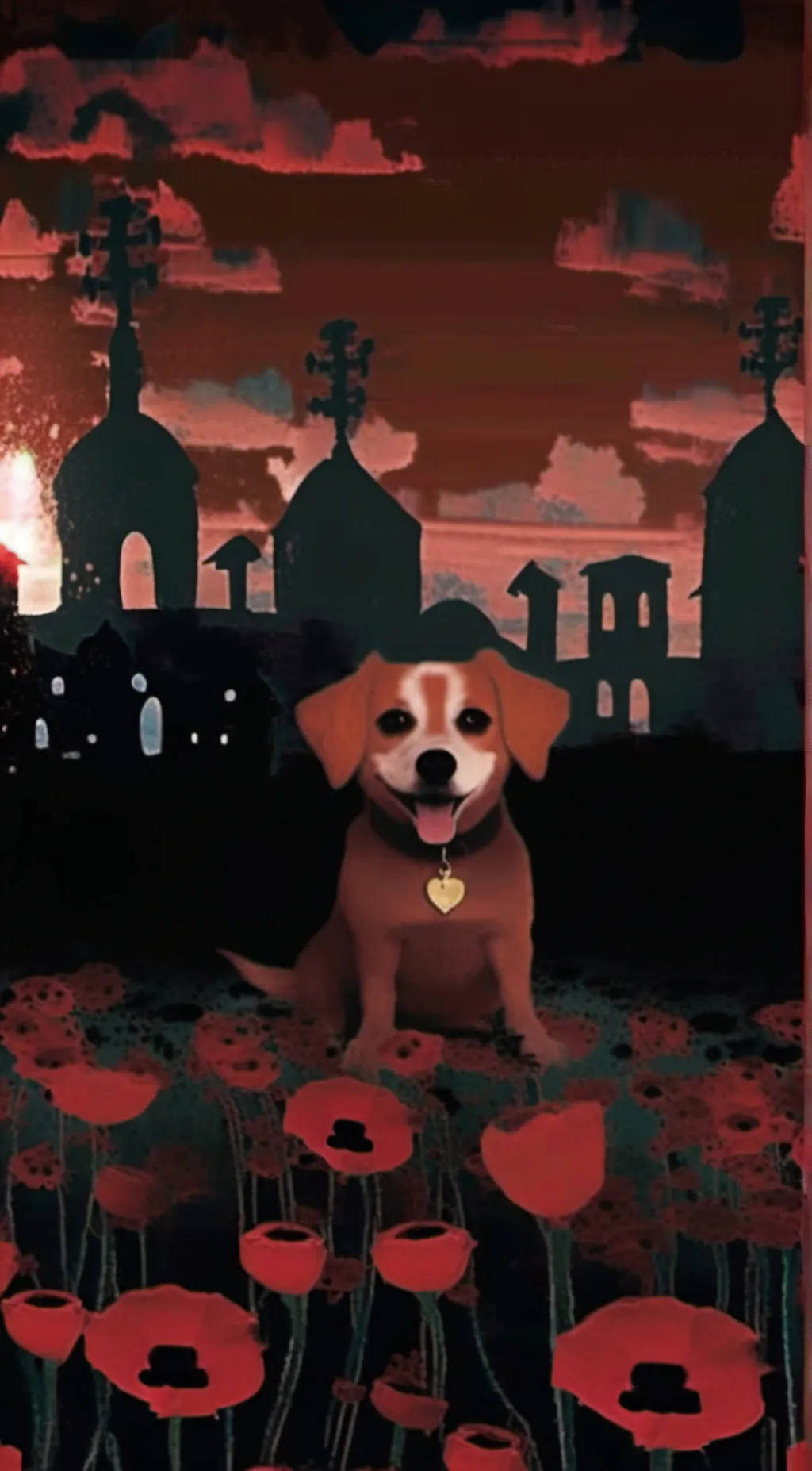 ai character: dogday background