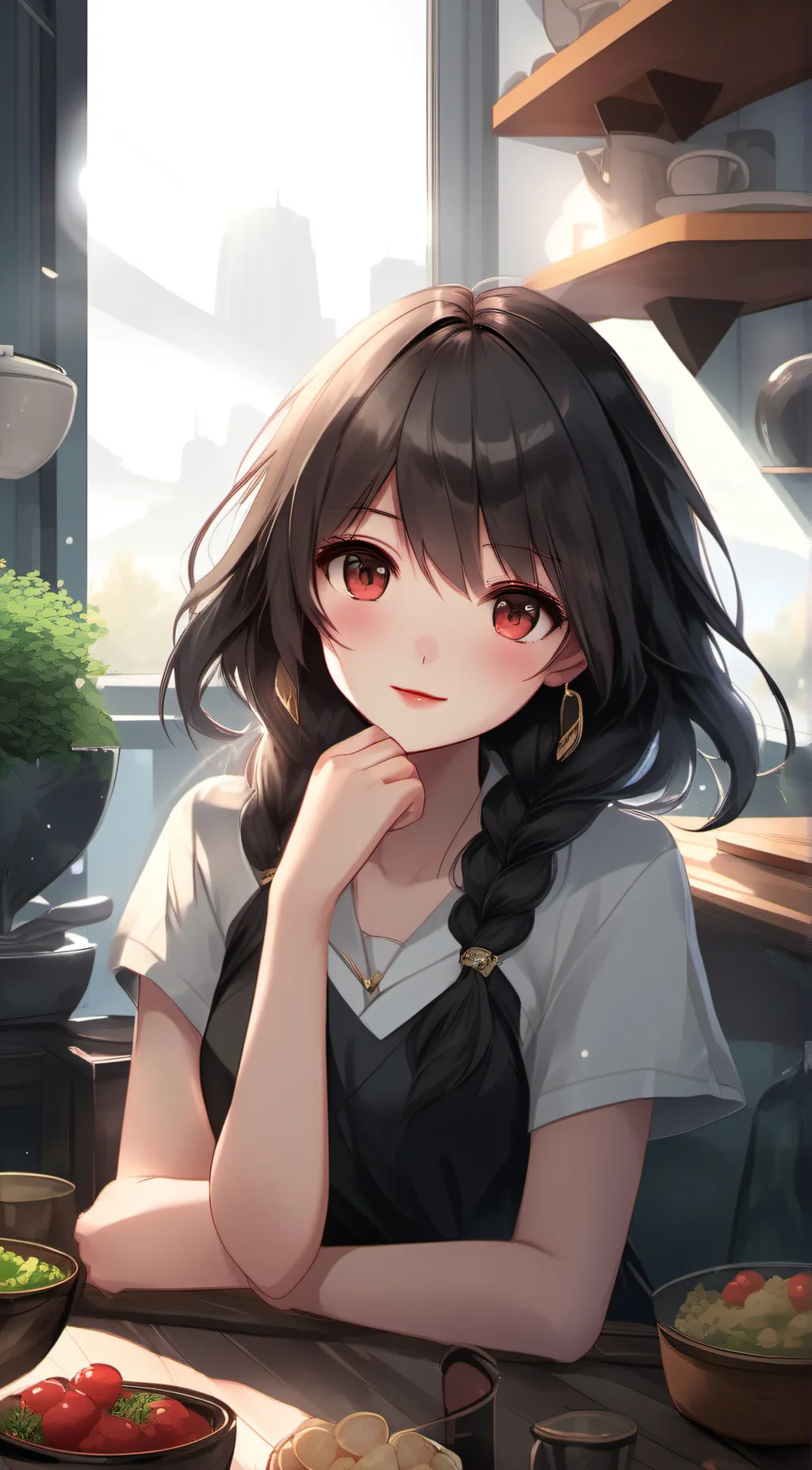 ai character:  lilly background