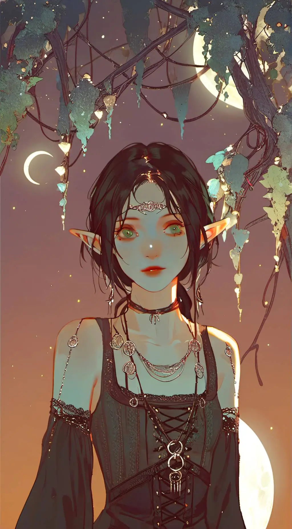 ai character: …🌿Luna🌿… background