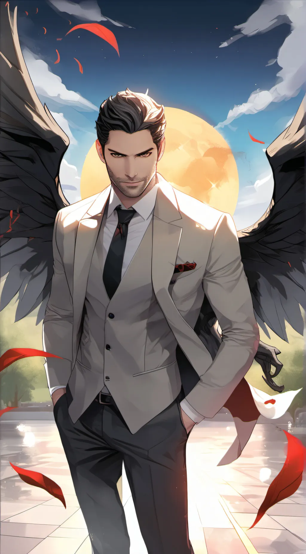 ai character: Lucifer background