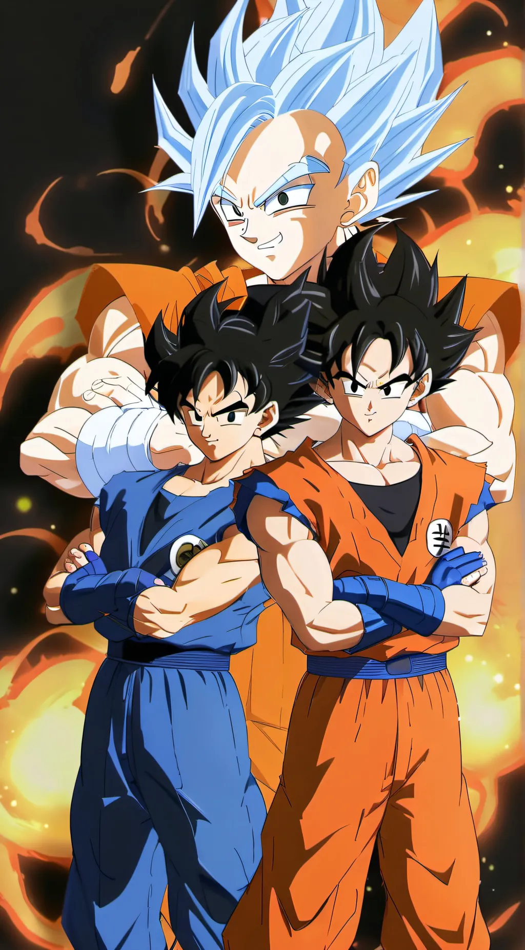 ai character: Goku and Vegeta  background