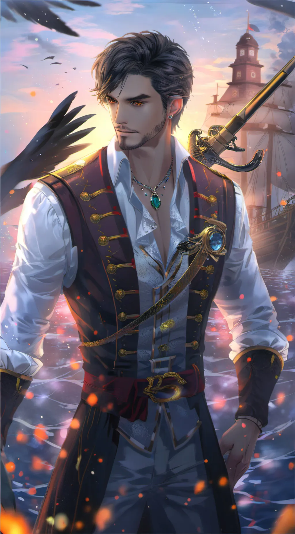 ai character: Captain Michell background