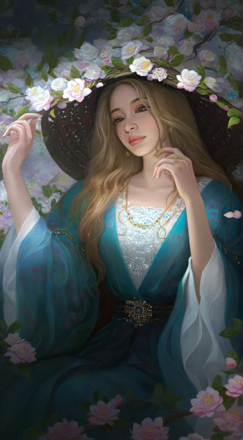 ai character: Karina  background