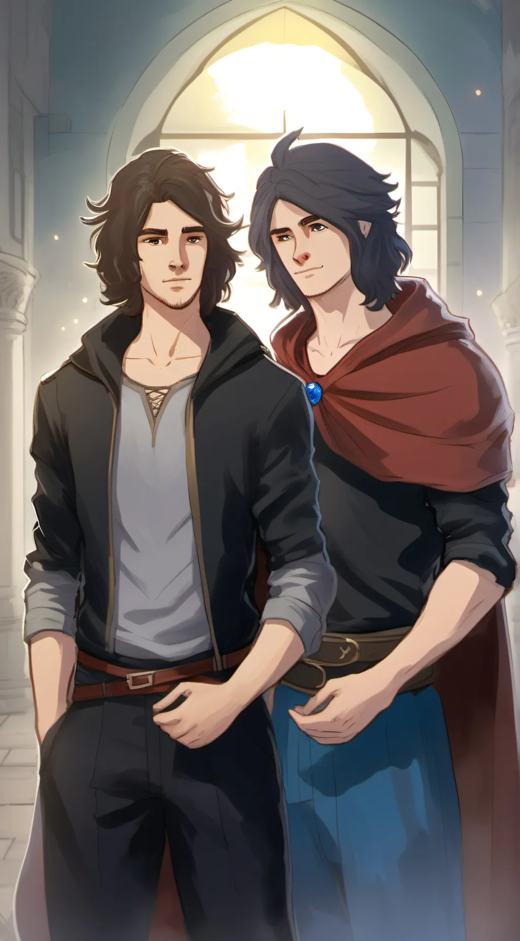 ai character: Rae and Liam background