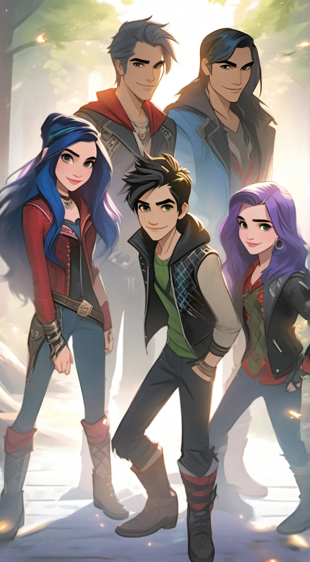 ai character: descendants background