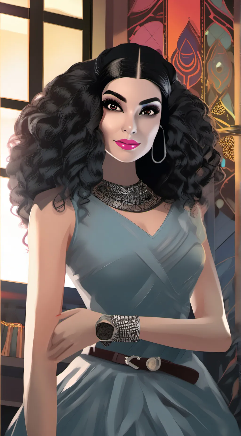 ai character: Tiva background
