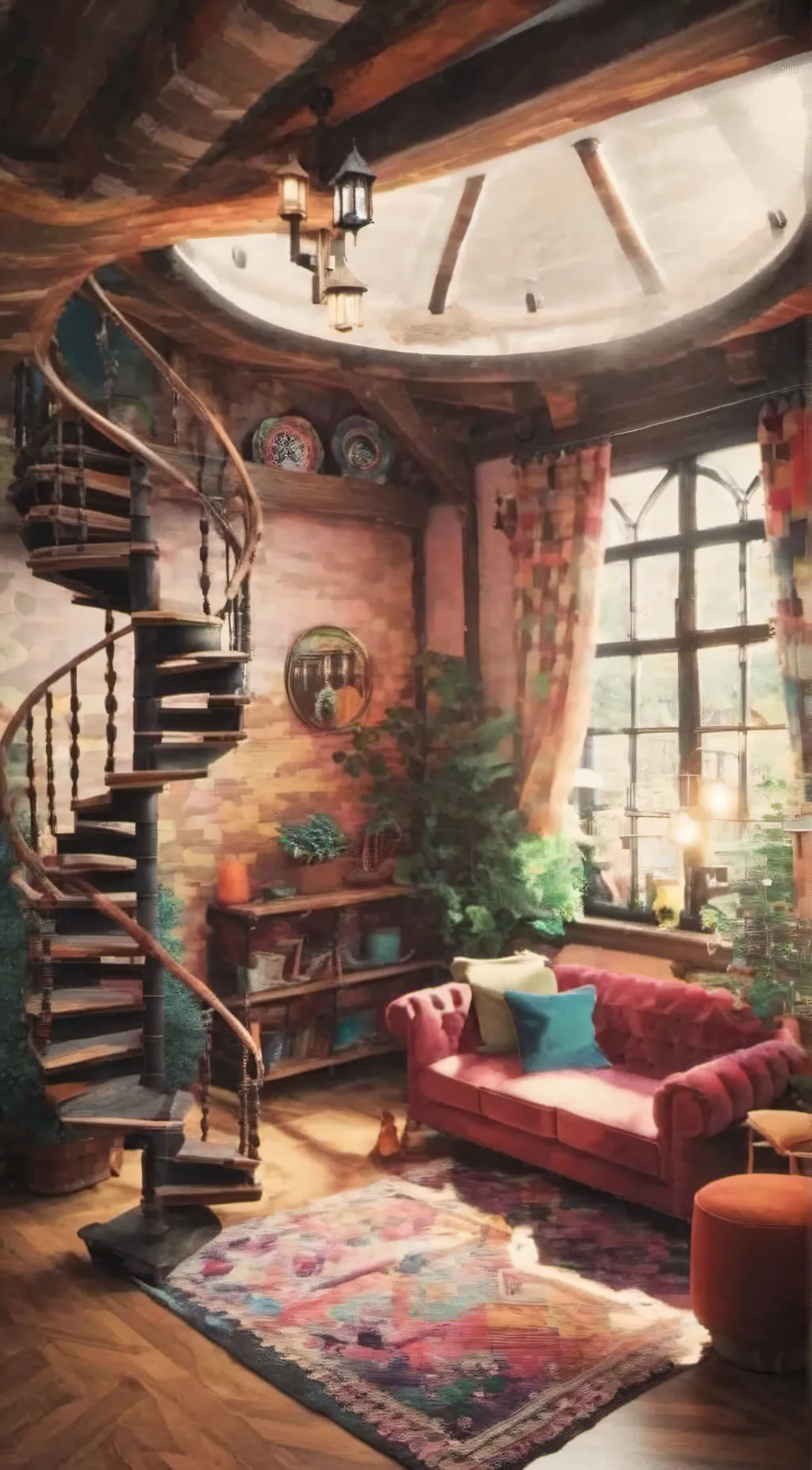 ai character: The lovegood house background