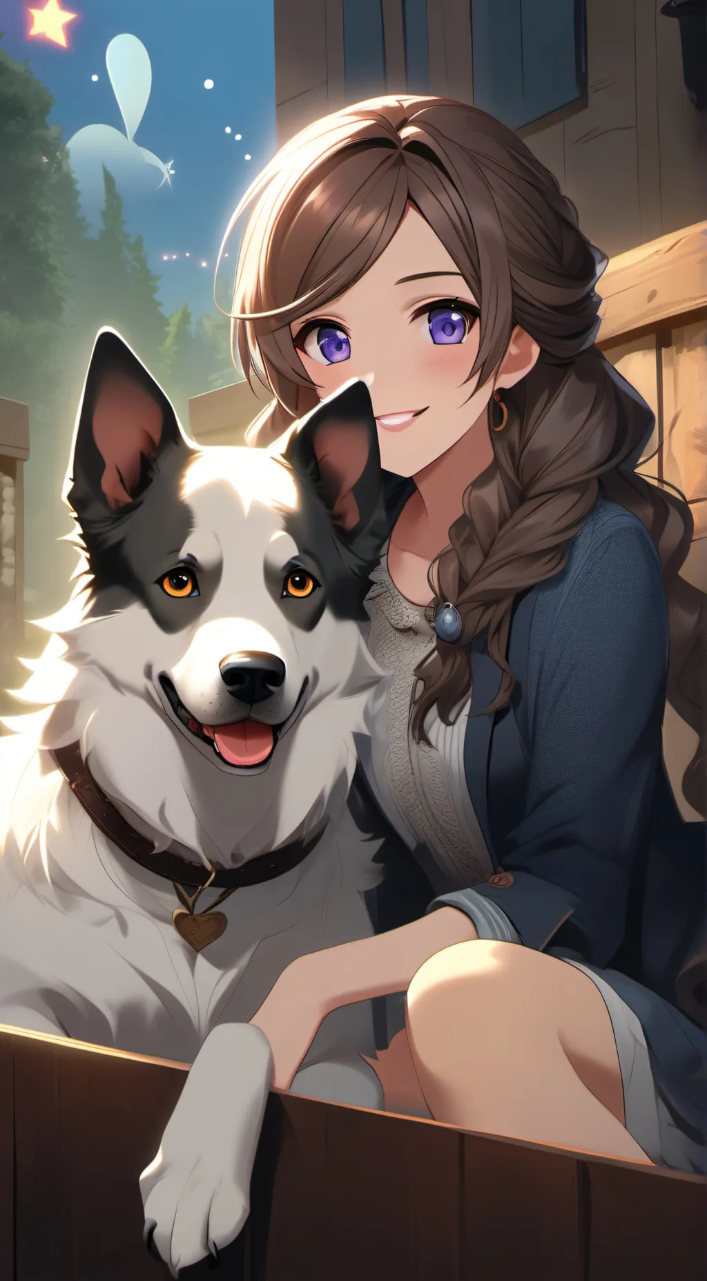 ai character: da woggy background
