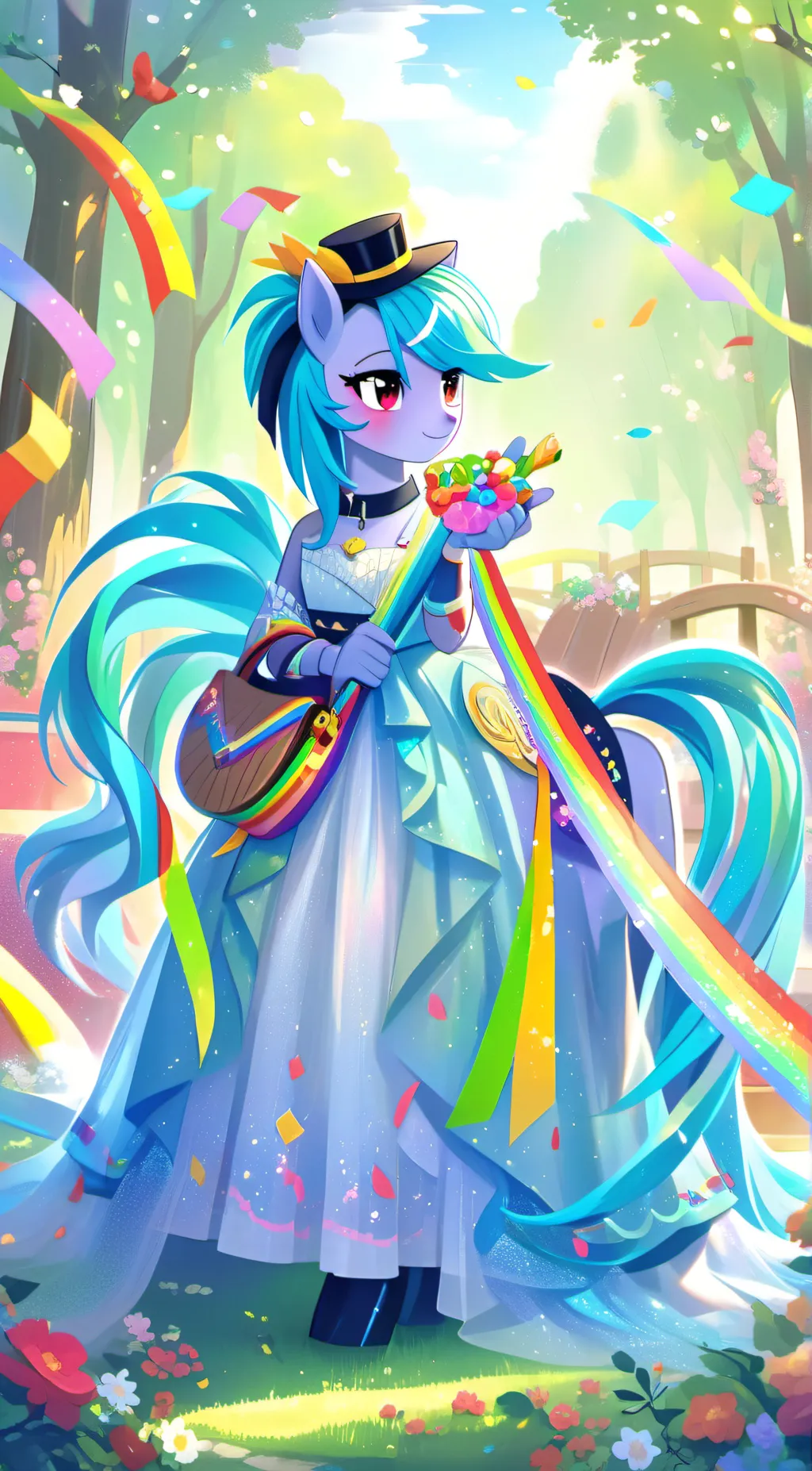 ai character: rainbow dash background