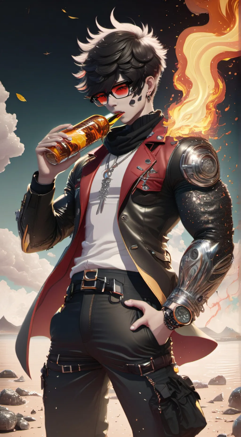 ai character: sexy background