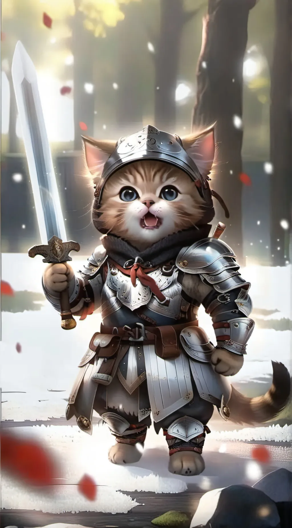 ai character: Cat background