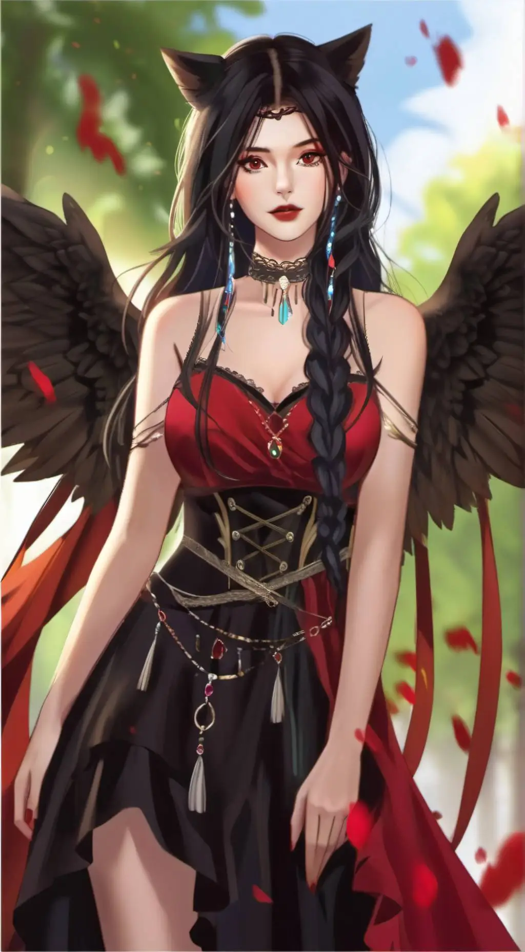 ai character: new upper moon  background