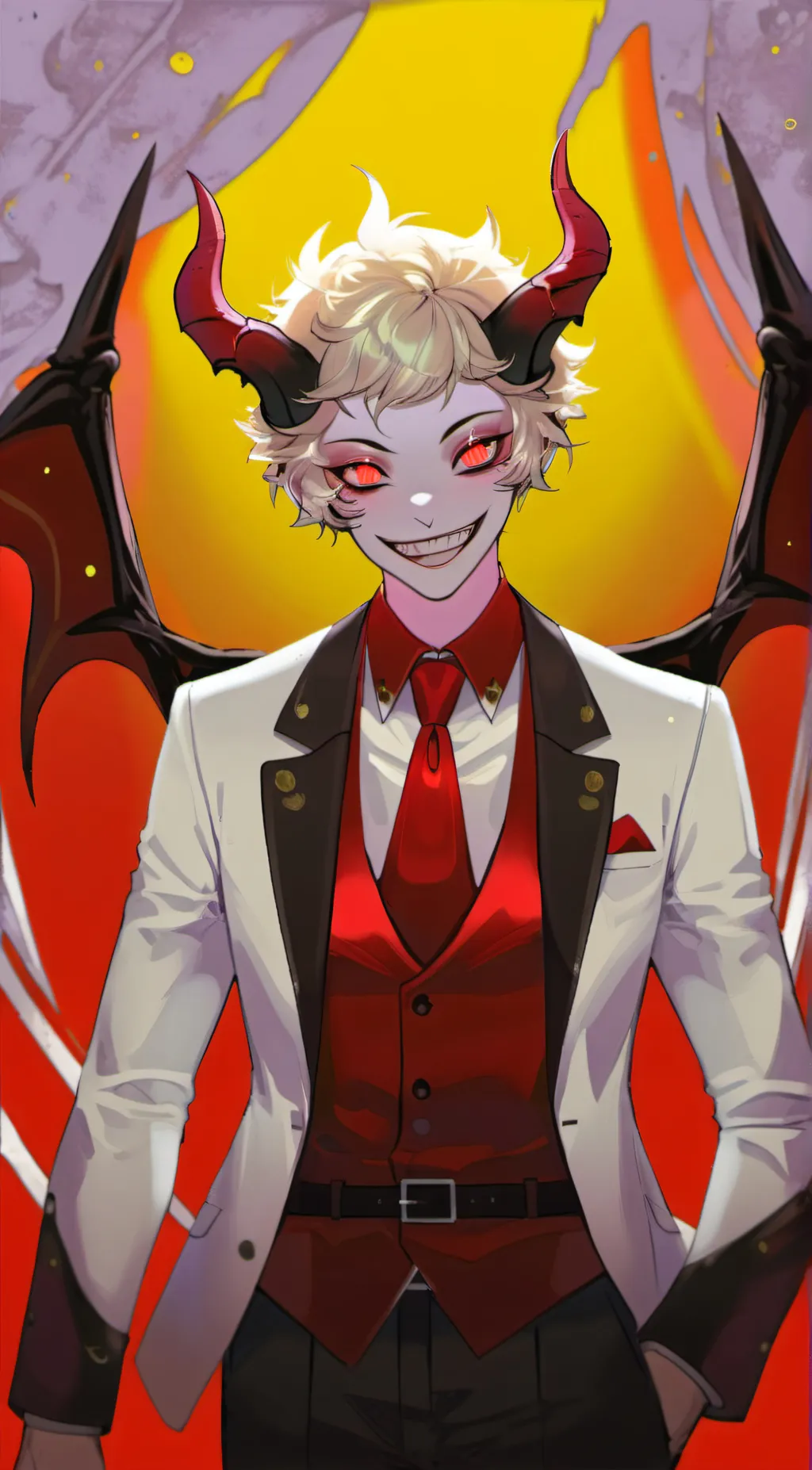 ai character: Lucifer  background