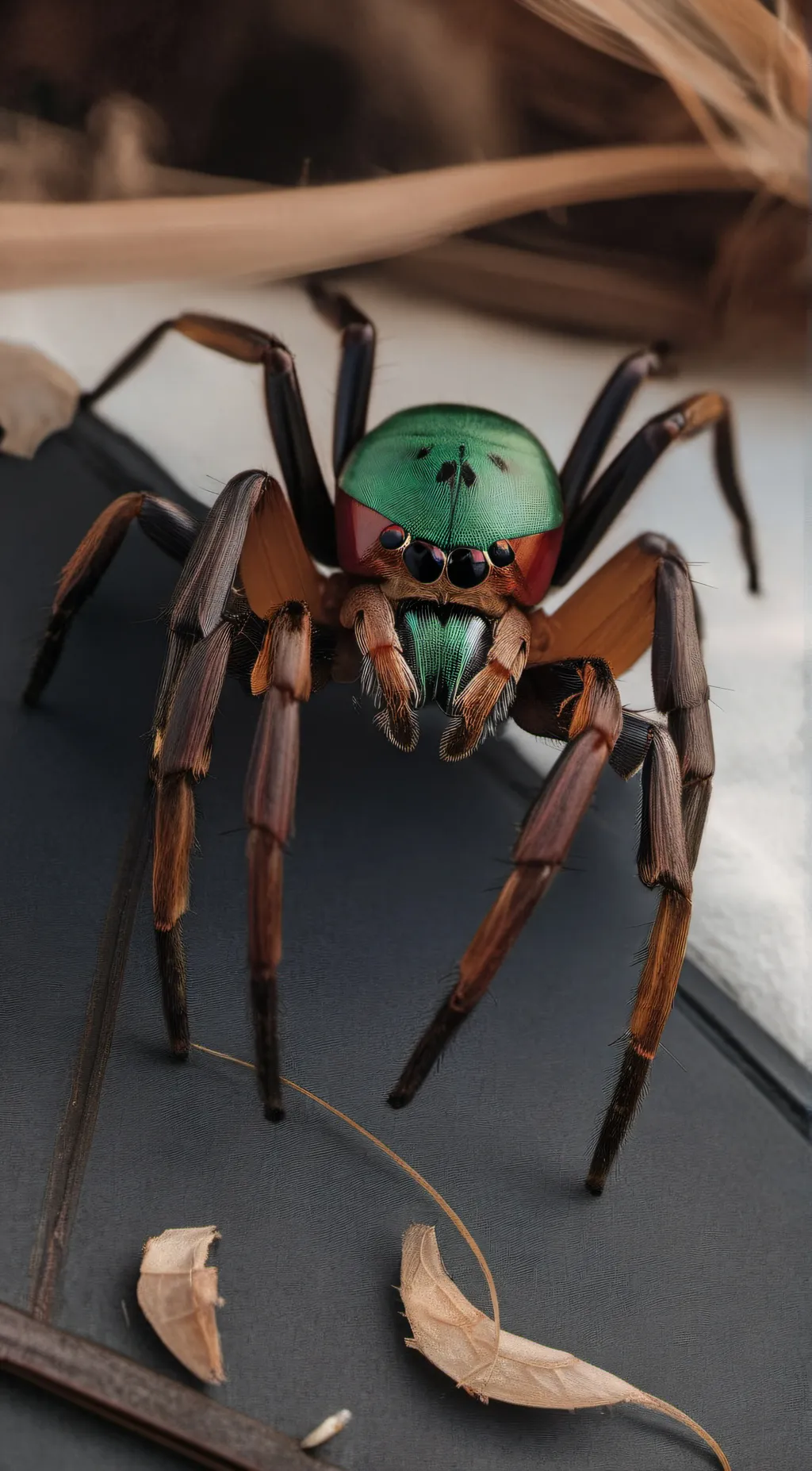 ai character: radioactive spider background