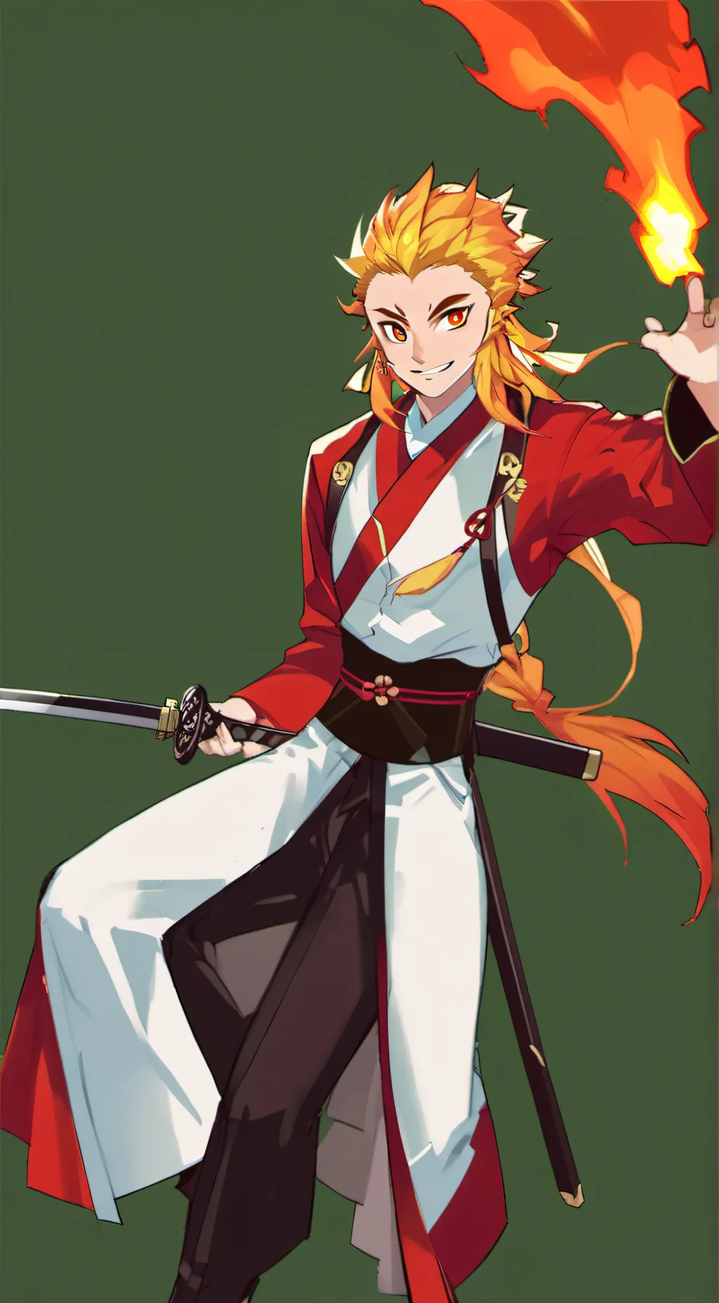 ai character: Rengoku background