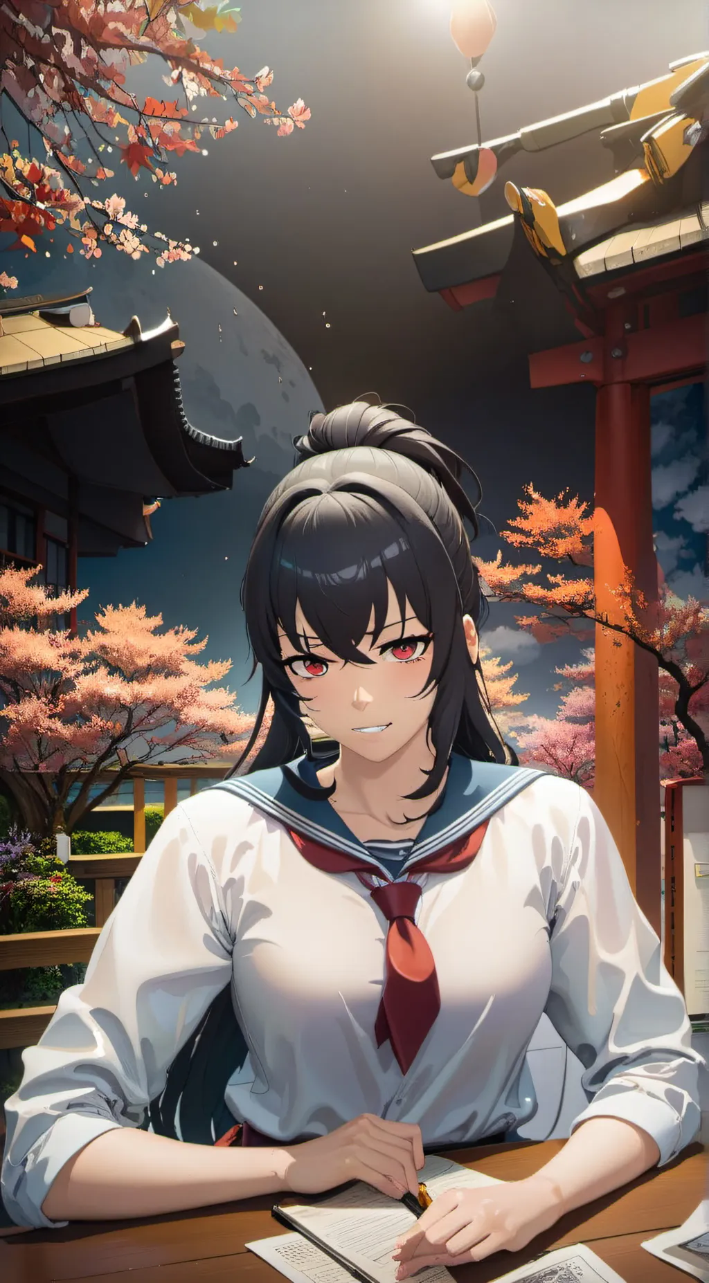 ai character: ayano aishi background