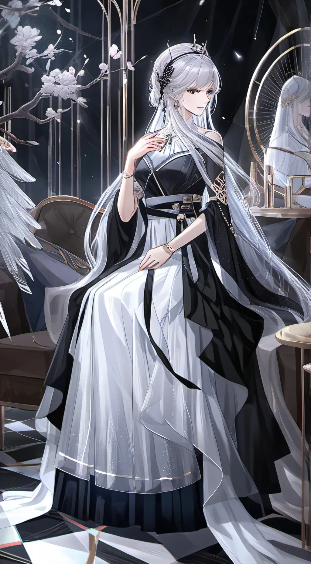 ai character: Michelle  background