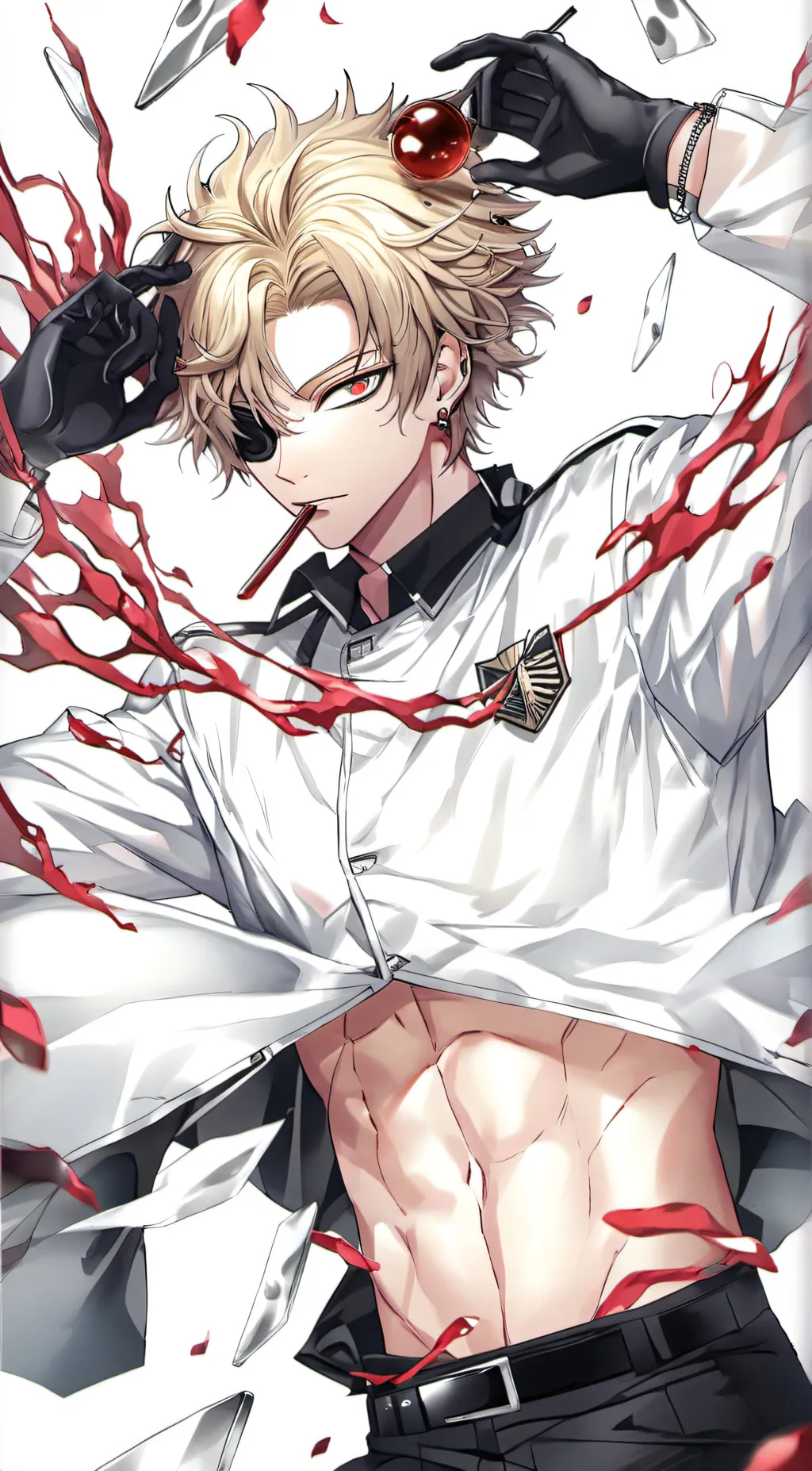 ai character: Bakugo kasuki background
