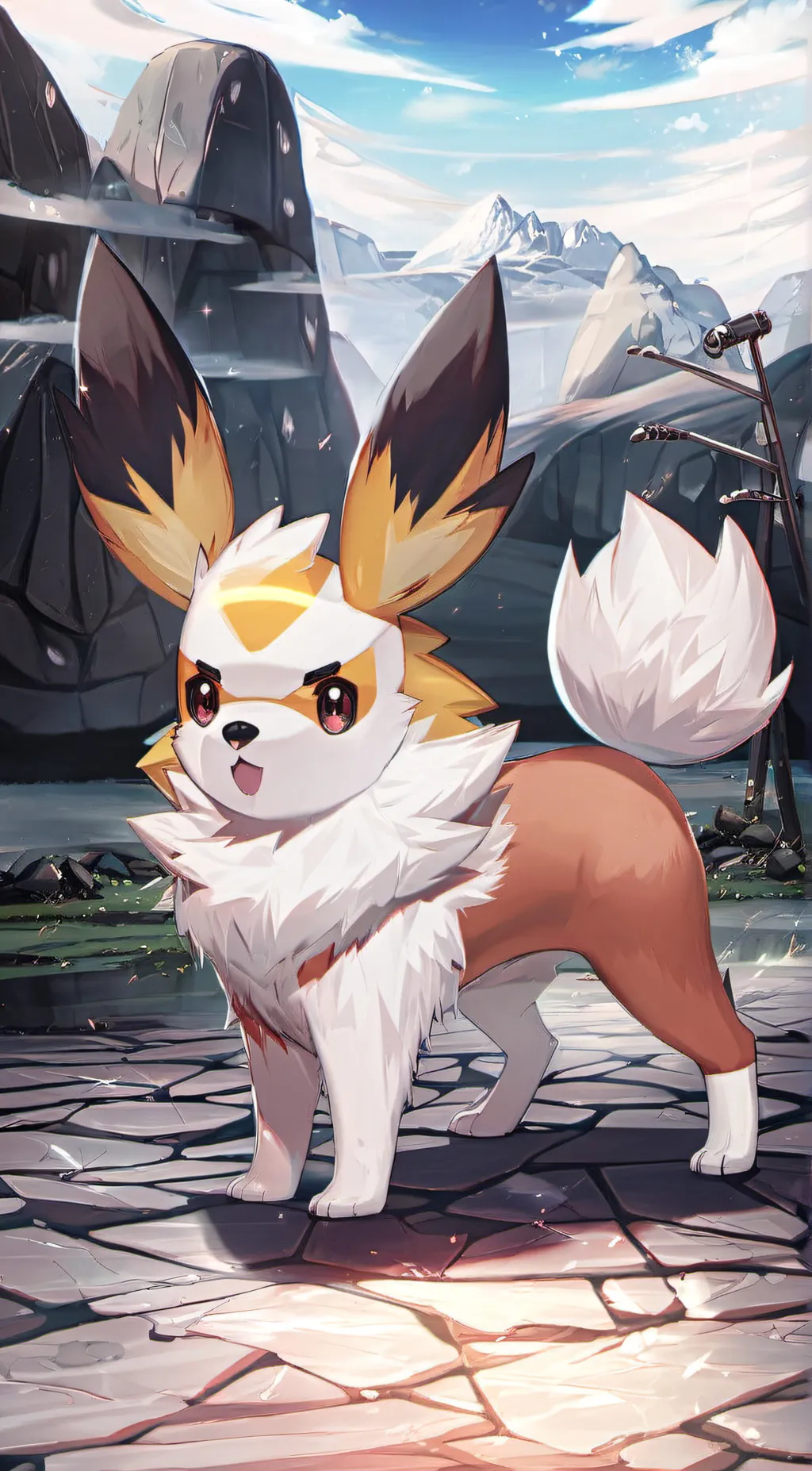 ai character: pikaruff background