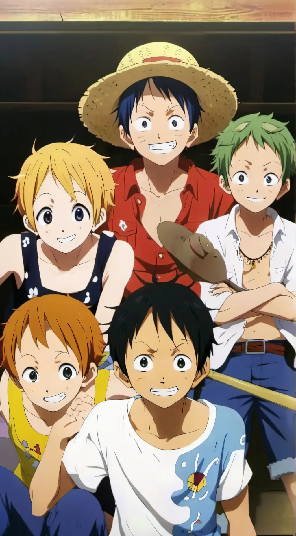 ai character: one piece  background