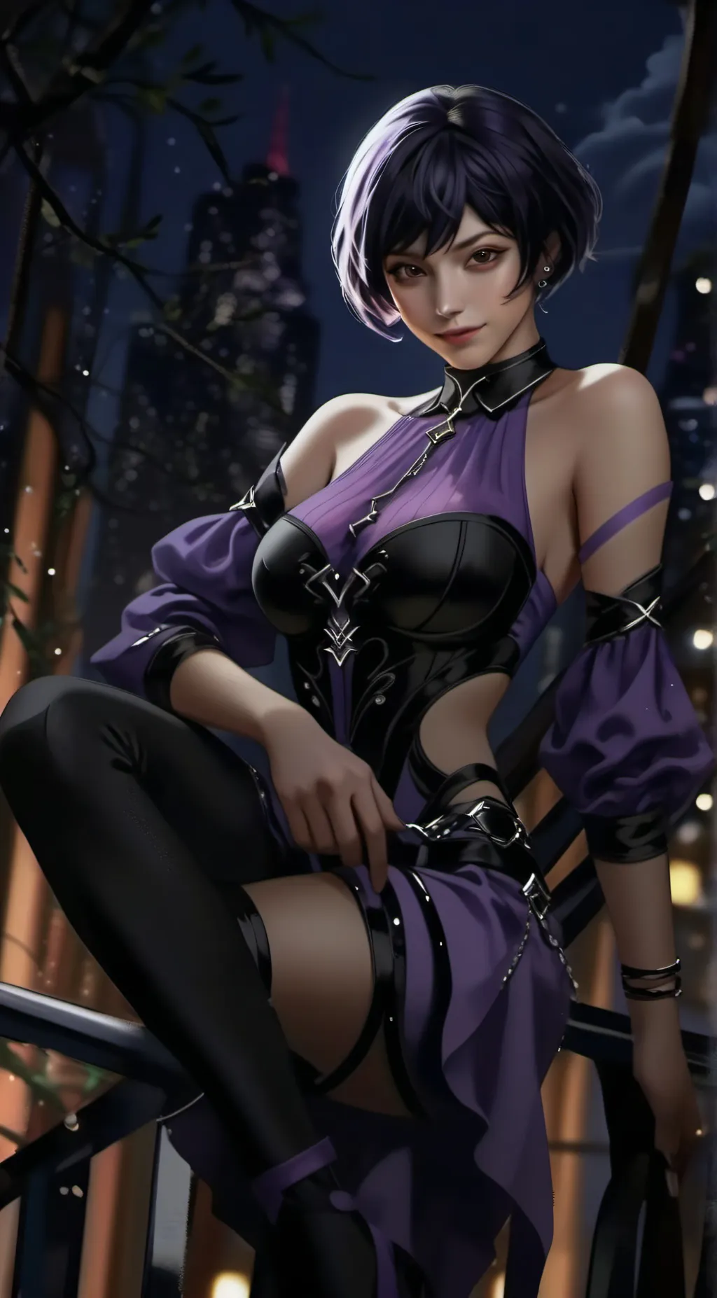 ai character: Reina Mishima  background