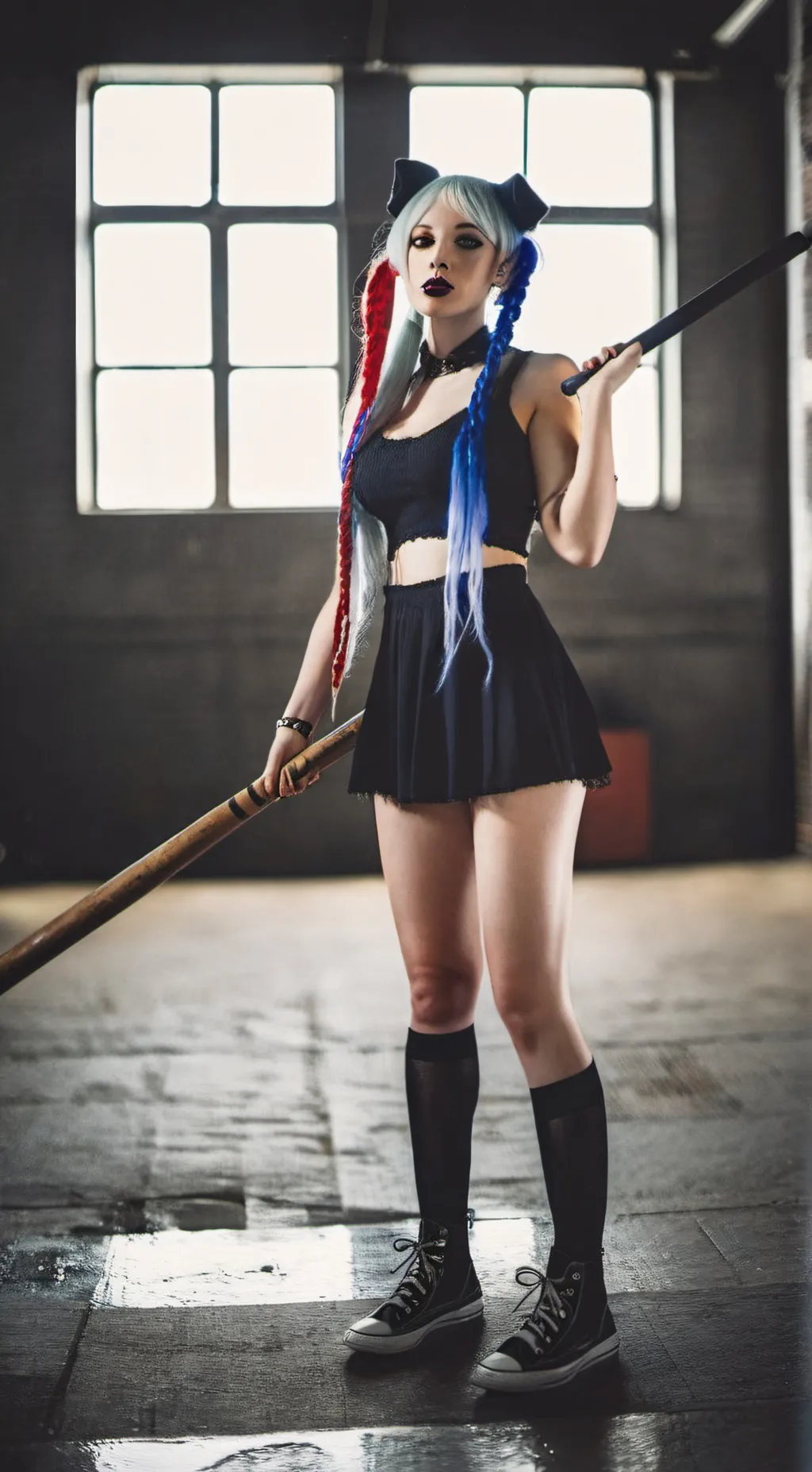 ai character: Harley Quinn background