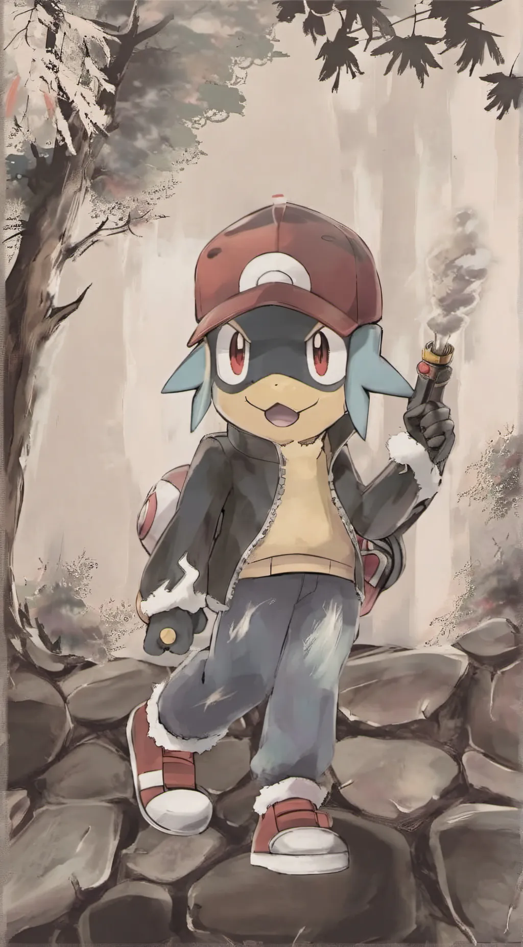 ai character: Ash gladion background