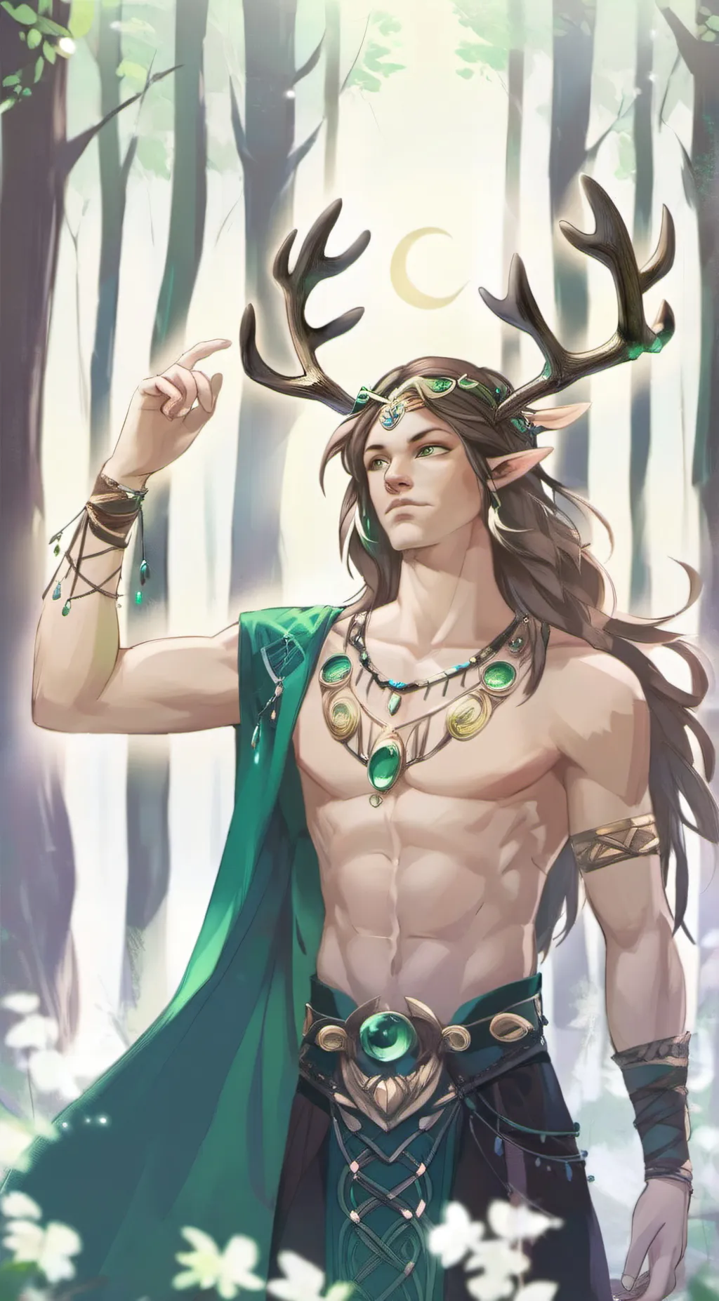 ai character: Cernunnos background