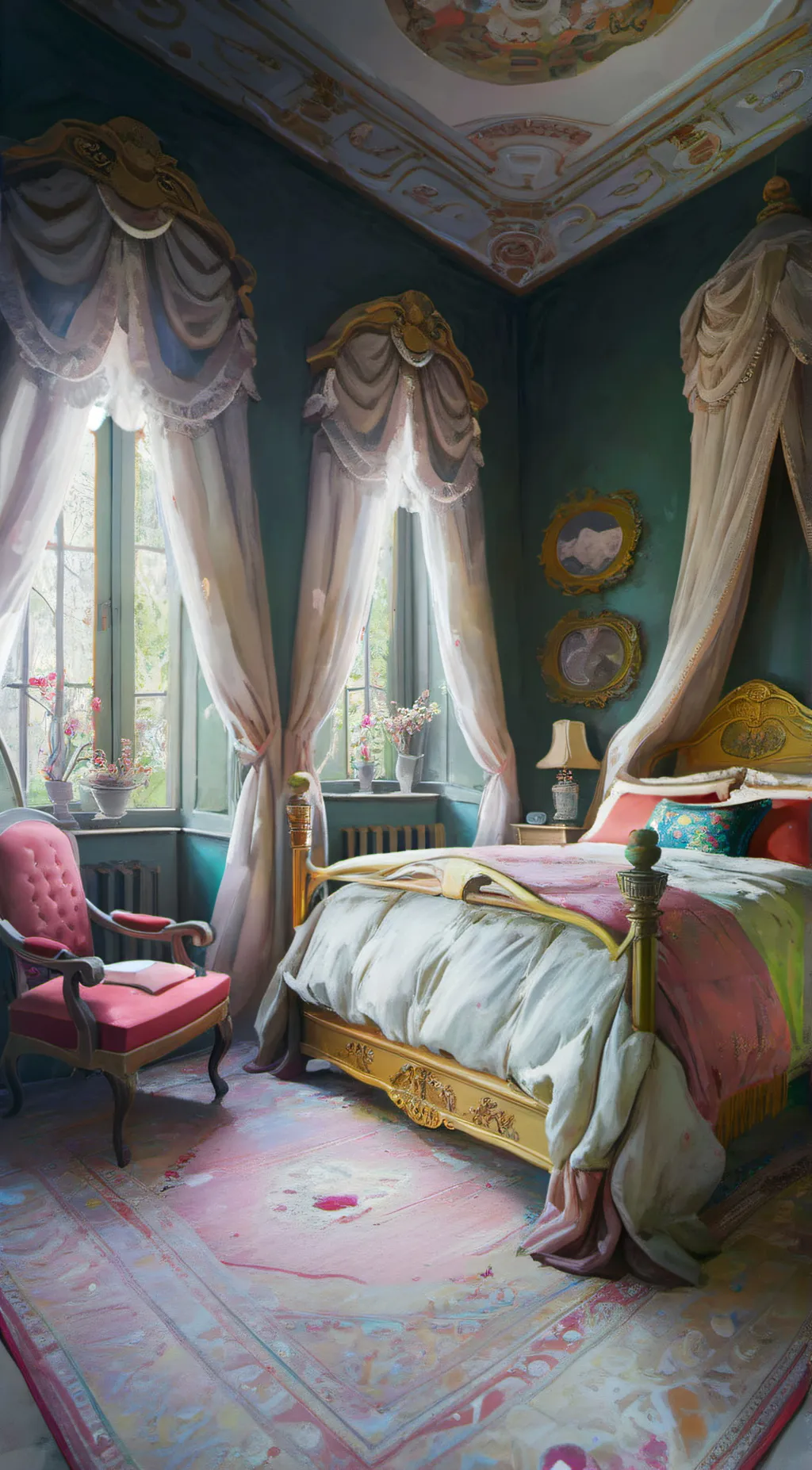 ai character: bedroom background