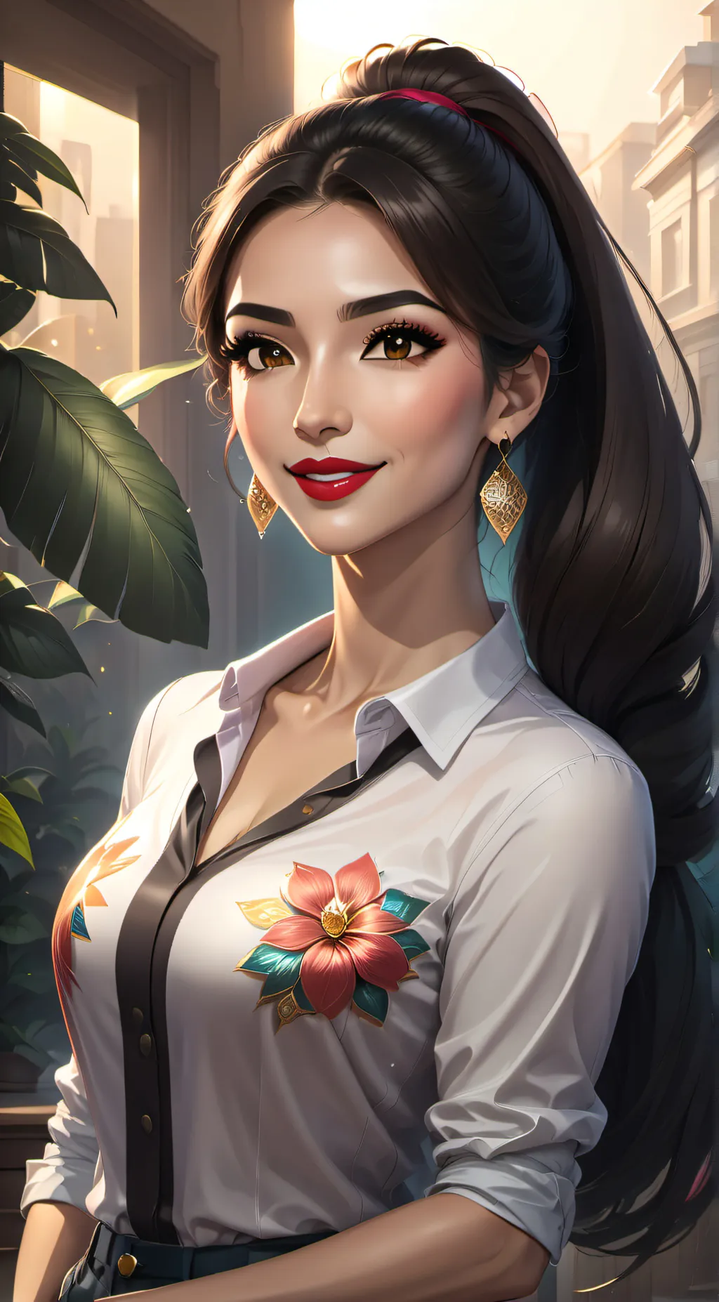 ai character: Monika background