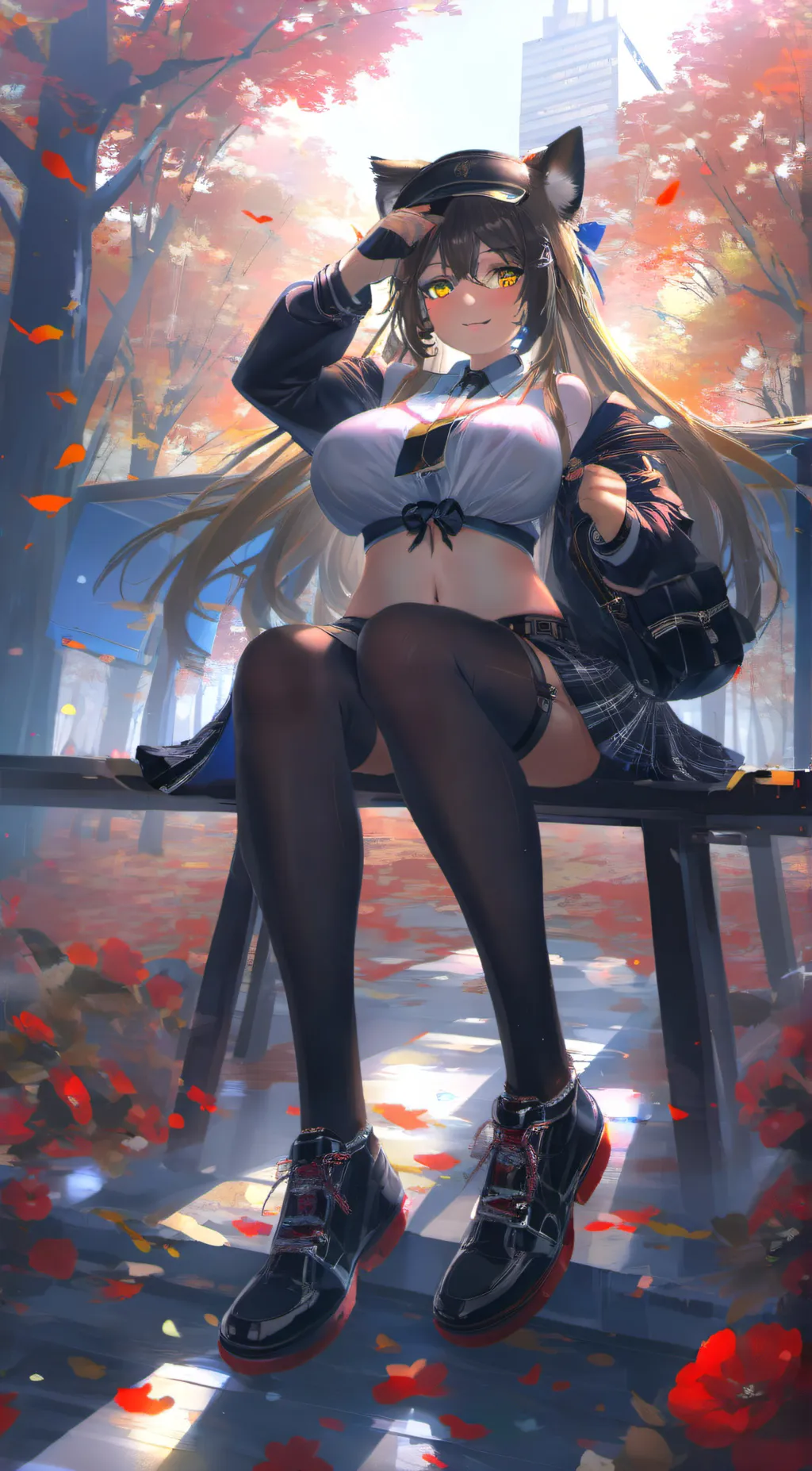 ai character: Angelina  background