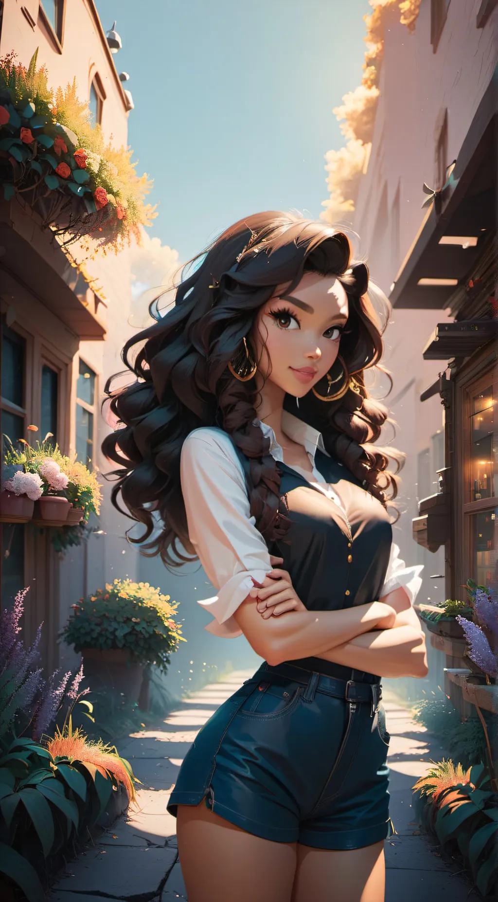 ai character: Corolina background