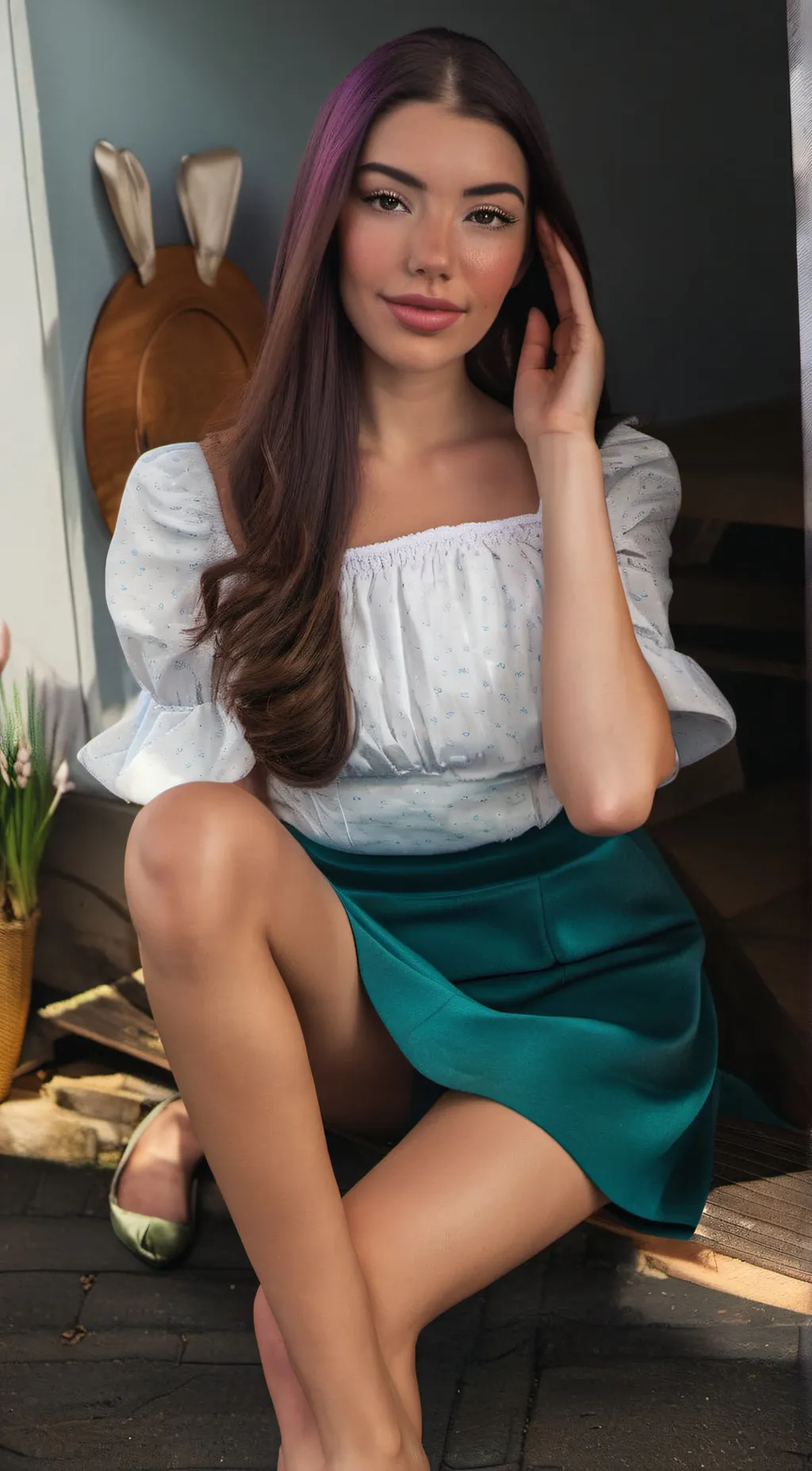 ai character: MARICA HASE background