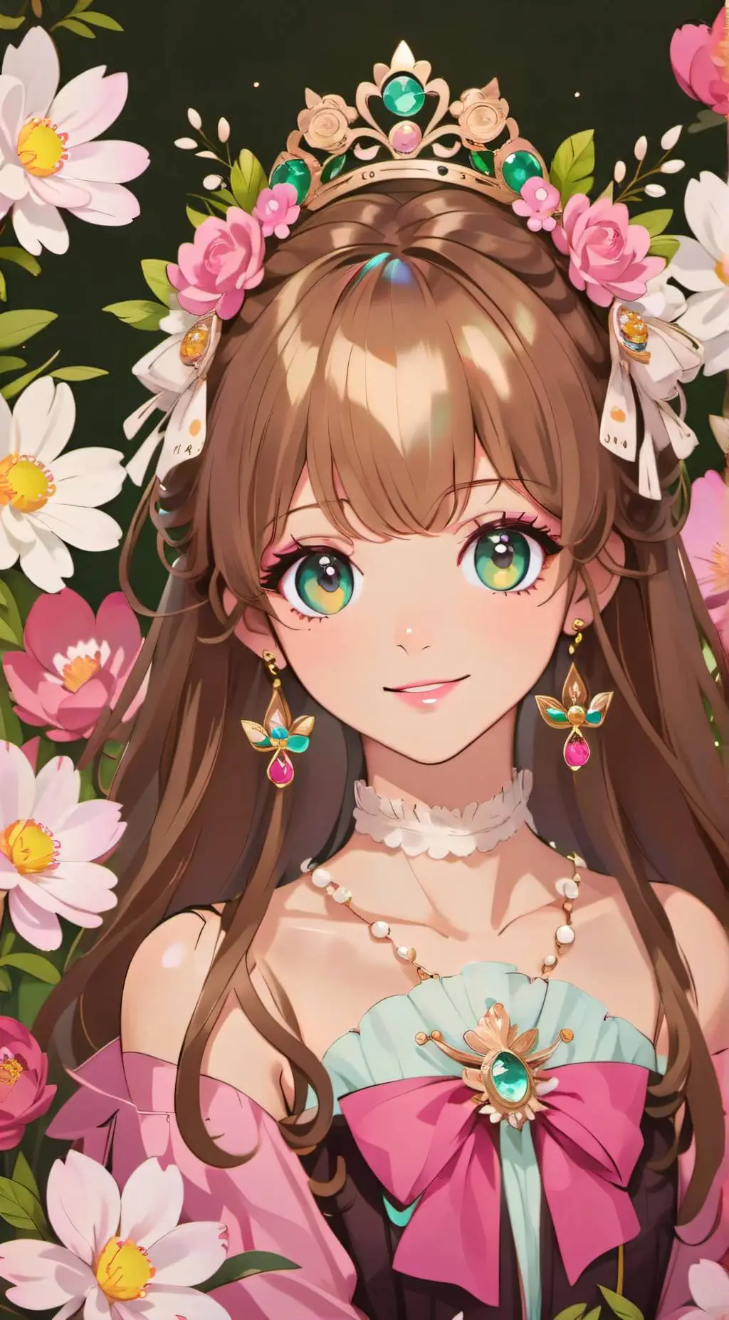 ai character: Beaurie Sakura background