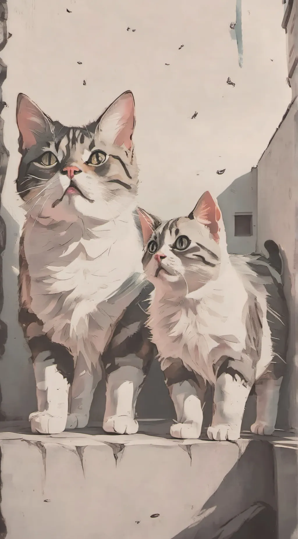 ai character: Pet cat background