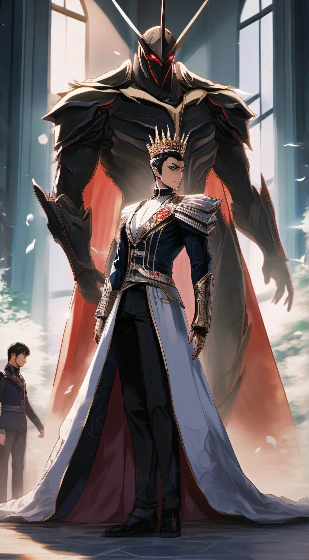 ai character: boss male muto background