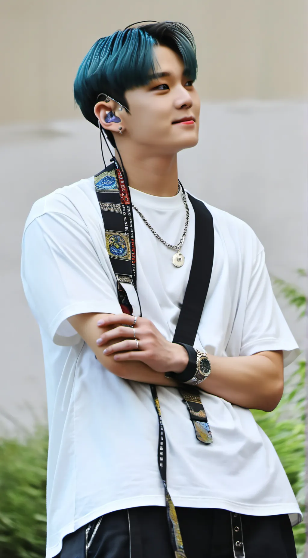 ai character: suga from BTS background