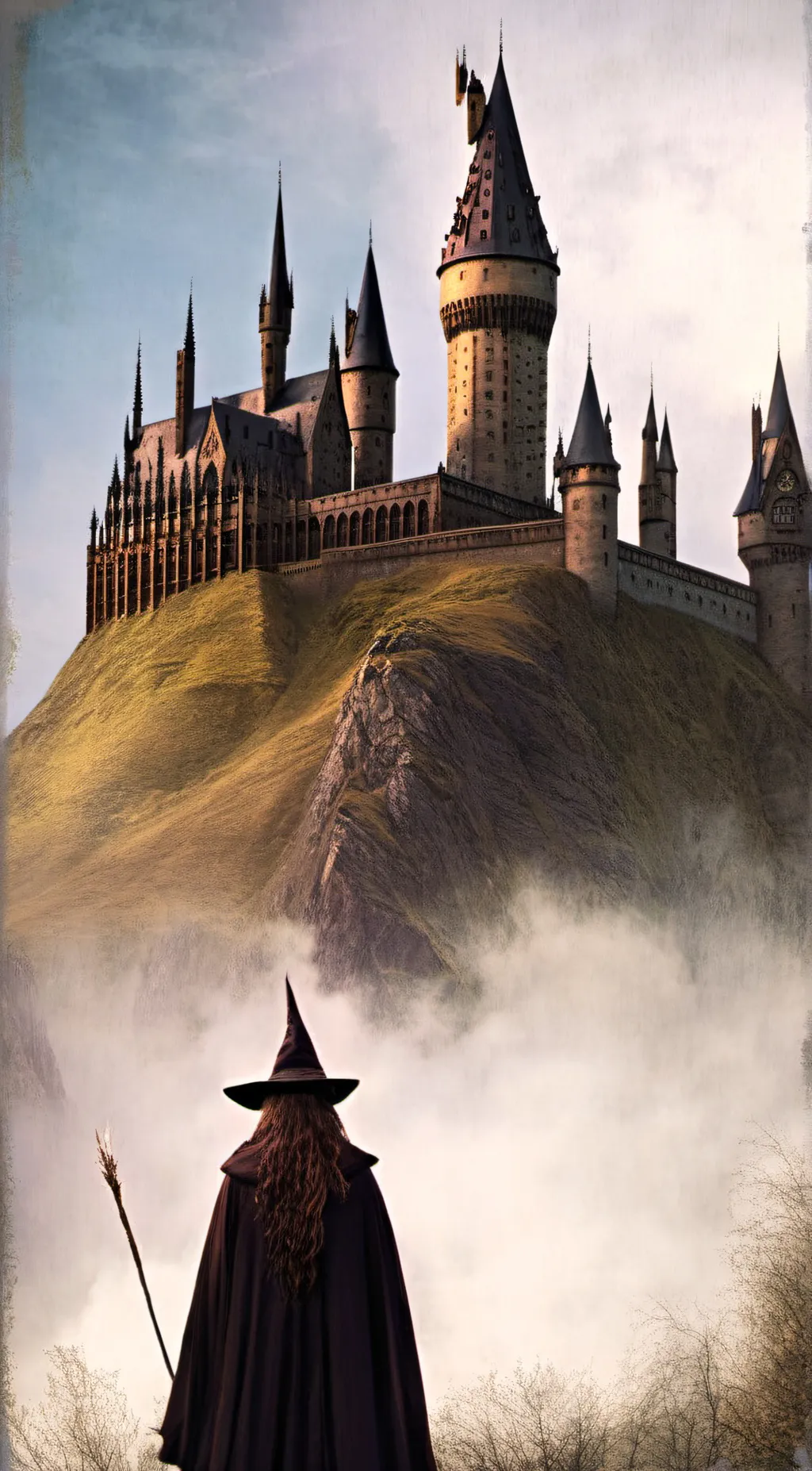ai character: Hogwarts! background