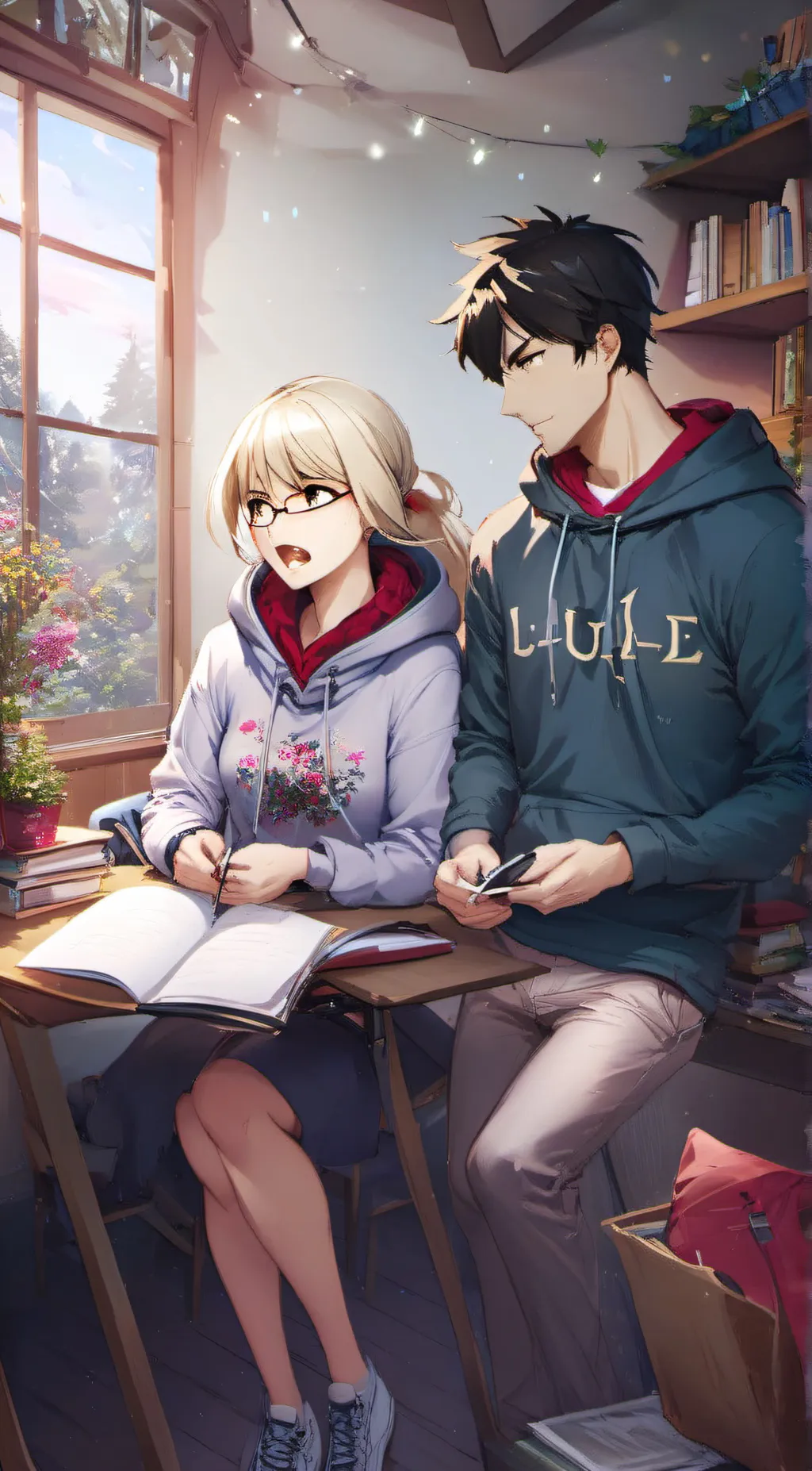 ai character: ella  background