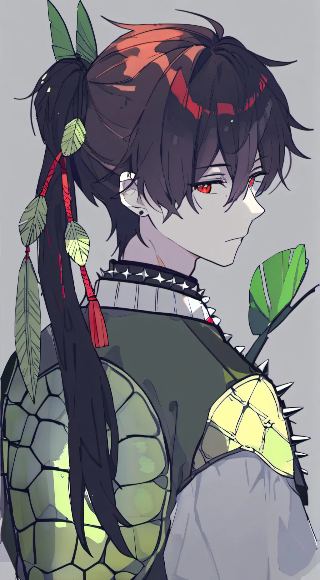 ai character: bowser(as human) background