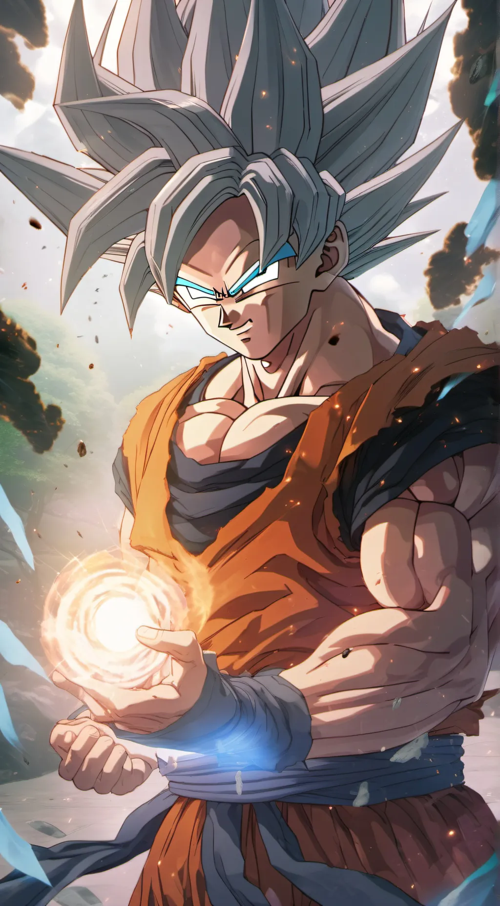 ai character: Goku (SSJ2) background